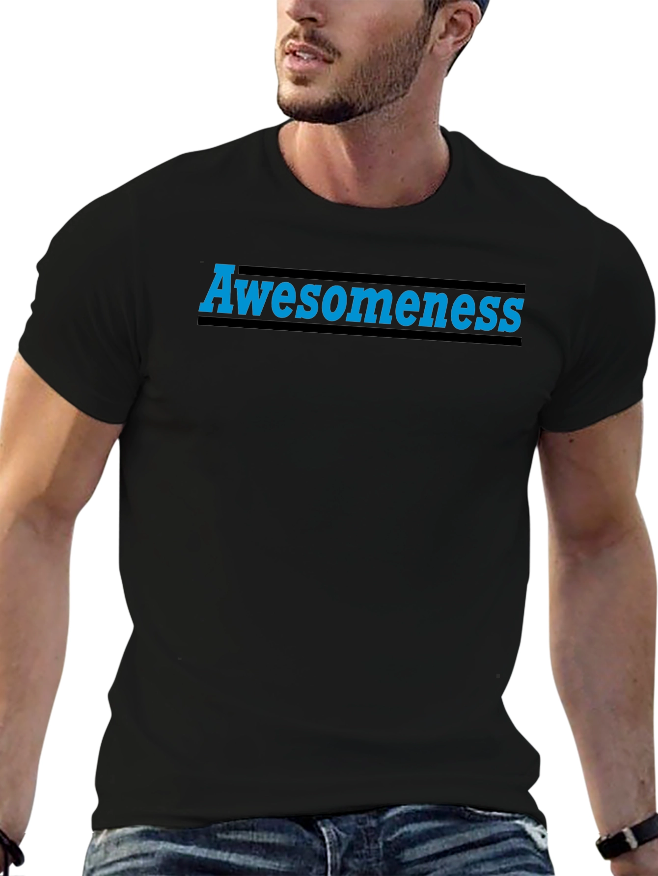 Awesomeness Graphic Tee - Black Unisex T-Shirt
