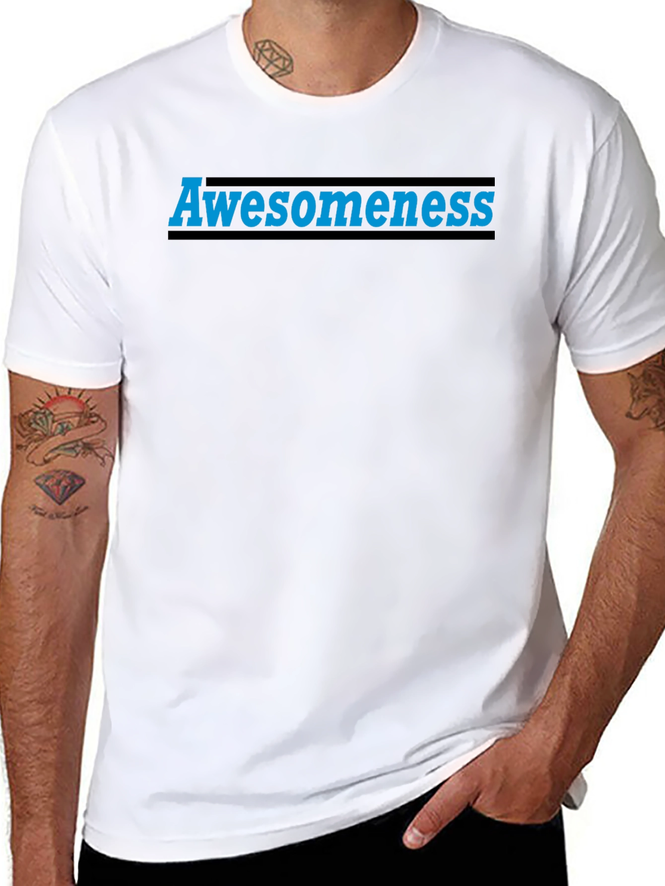 Awesomeness Graphic Tee - Black Unisex T-Shirt