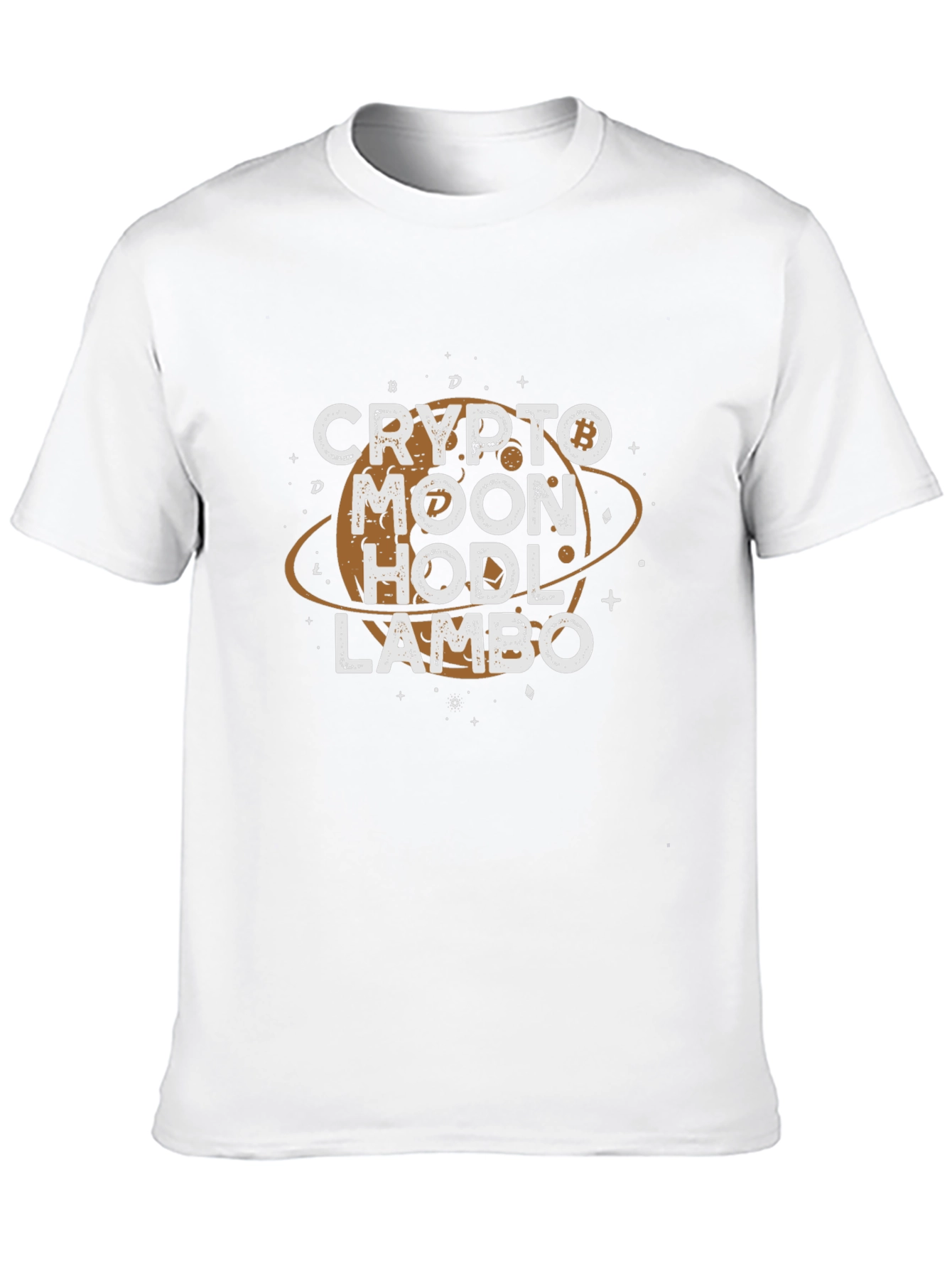 Crypto Moon Hodl Lambo Graphic Tee