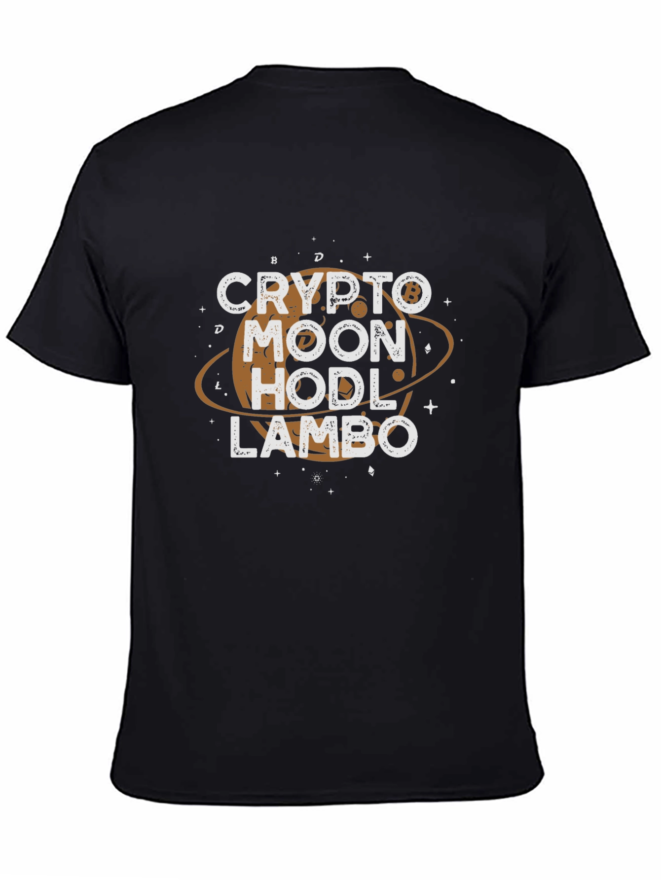 Crypto Moon Hodl Lambo Graphic Tee