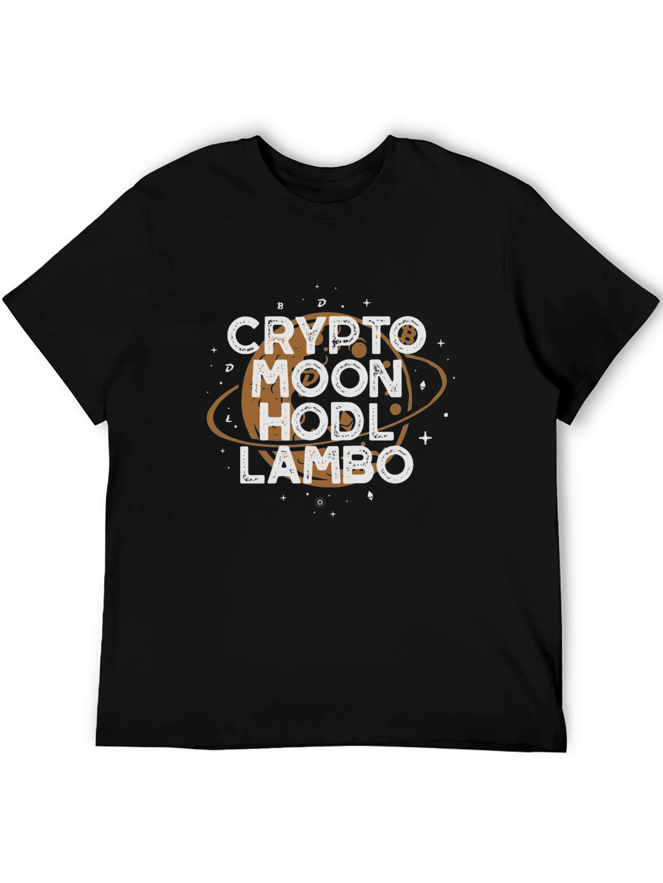 Crypto Moon Hodl Lambo Graphic Tee