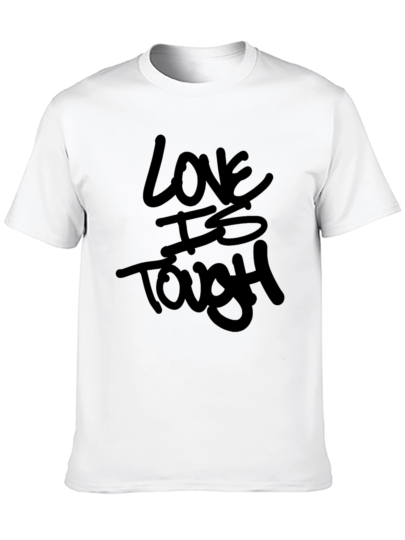 Love Is Tough Black Graphic Tee