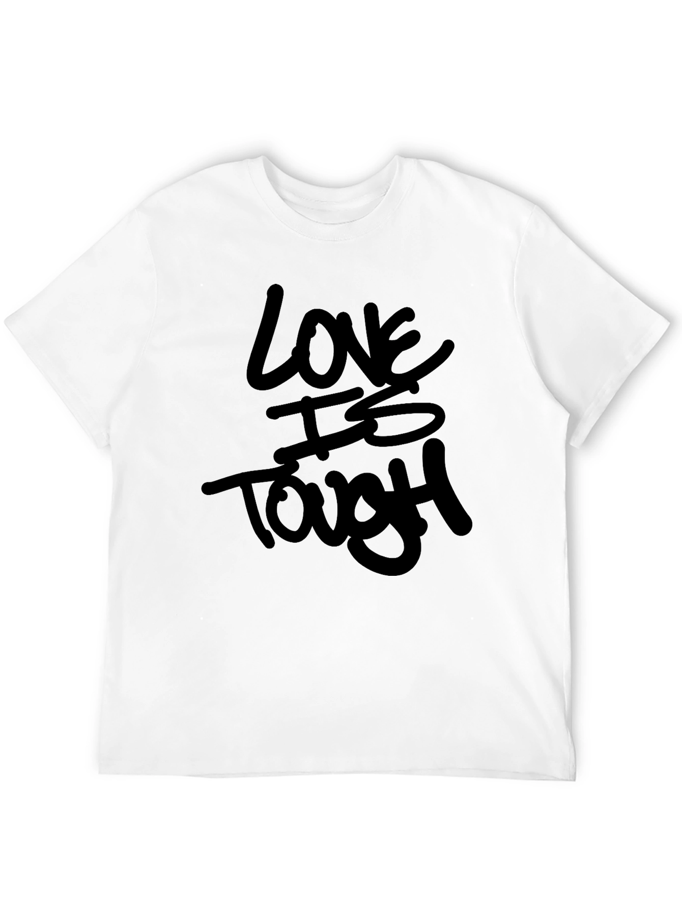 Love Is Tough Black Graphic Tee