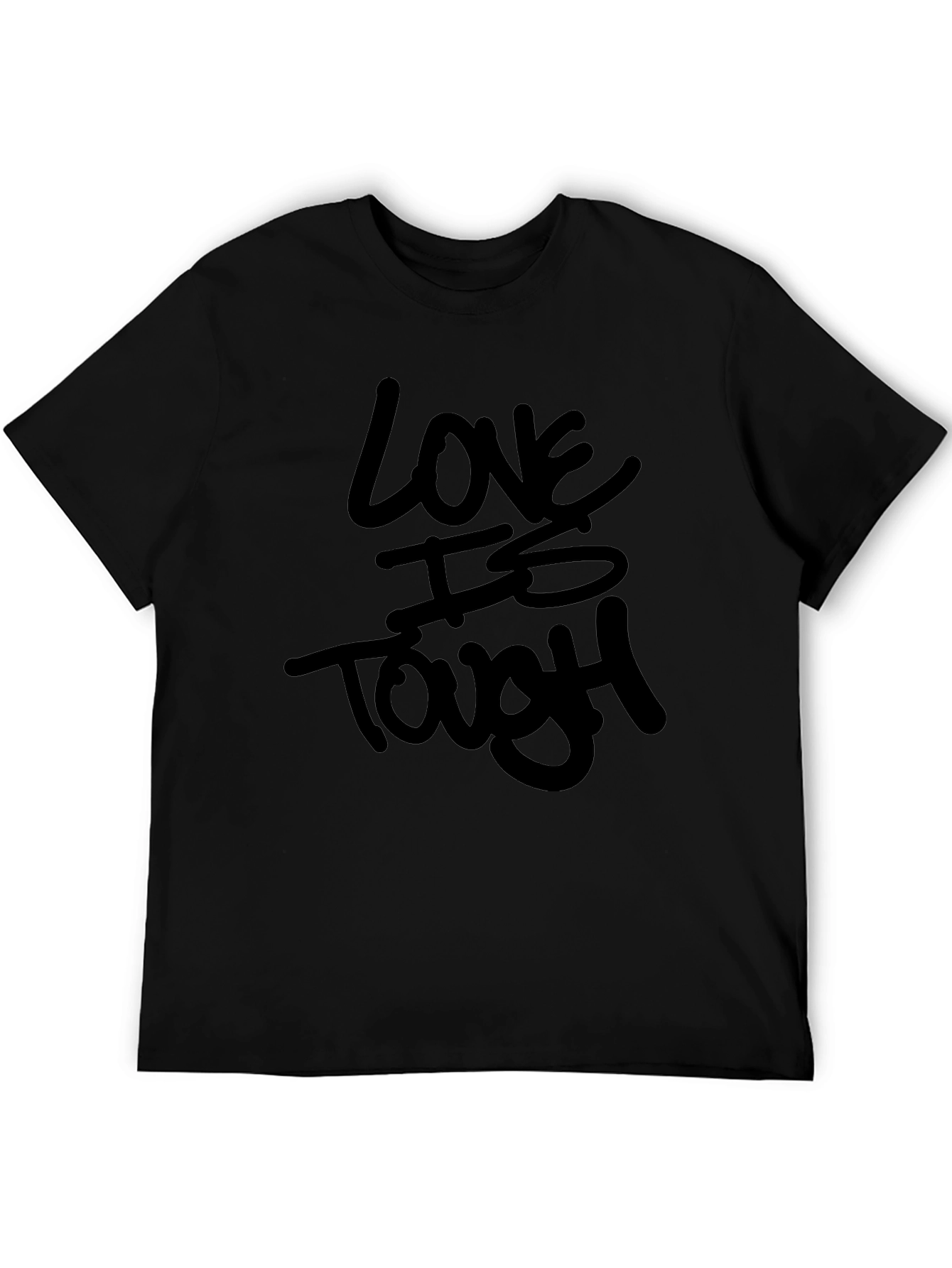Love Is Tough Black Graphic Tee