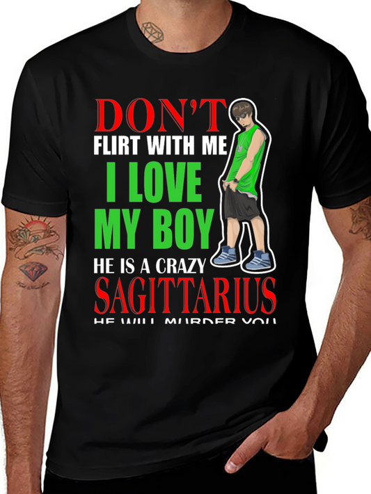 Dont Flirt With Me Sagittarius Boy T-Shirt