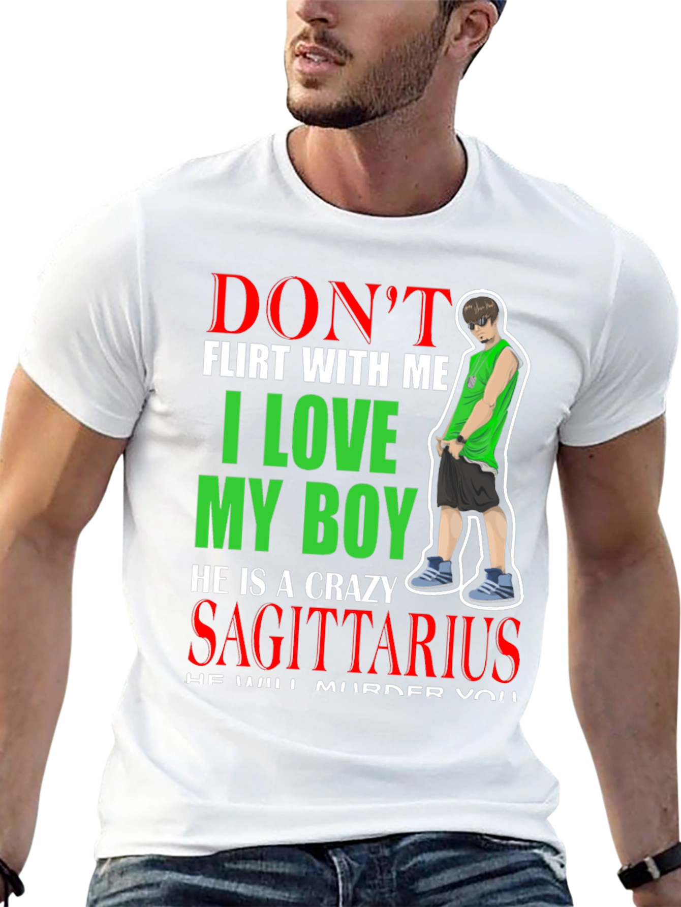 Dont Flirt With Me Sagittarius Boy T-Shirt