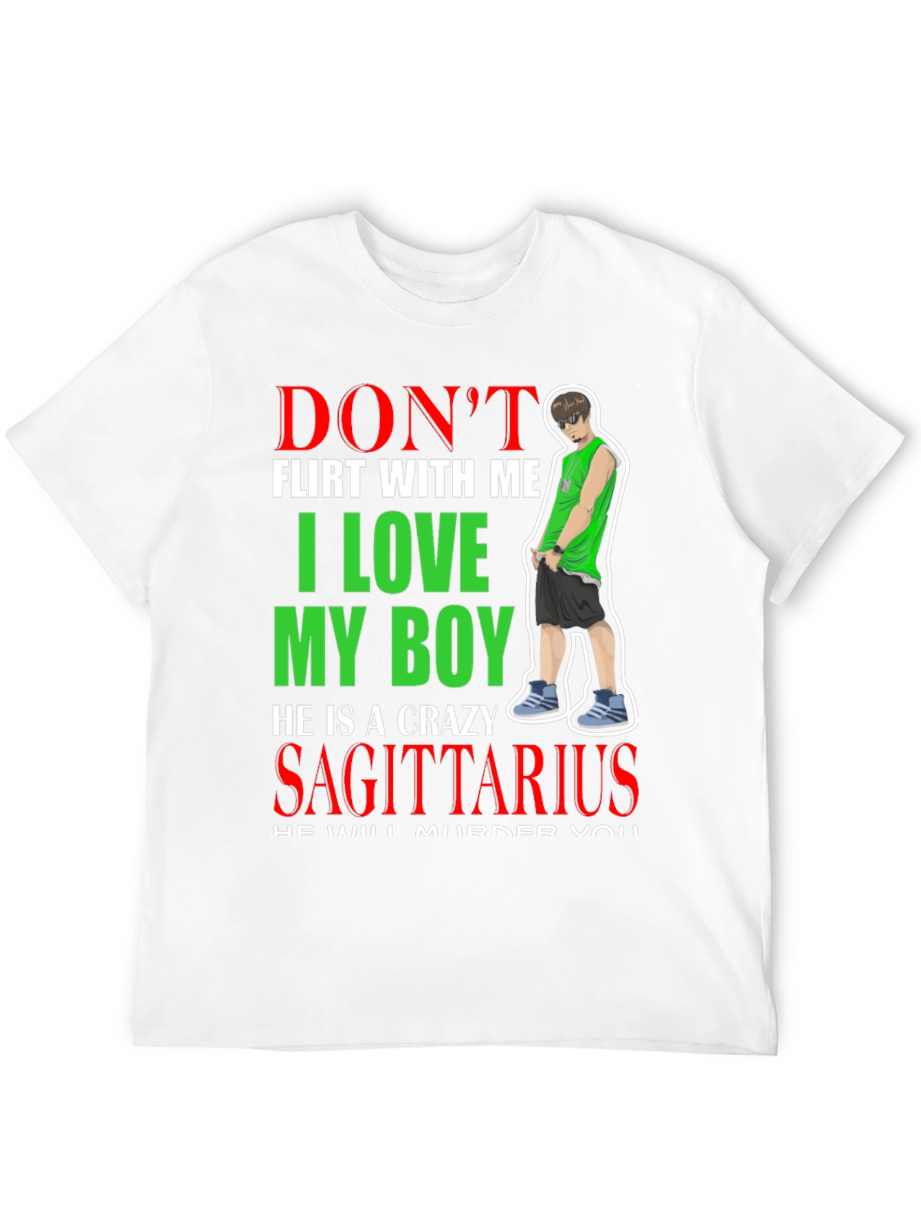 Dont Flirt With Me Sagittarius Boy T-Shirt