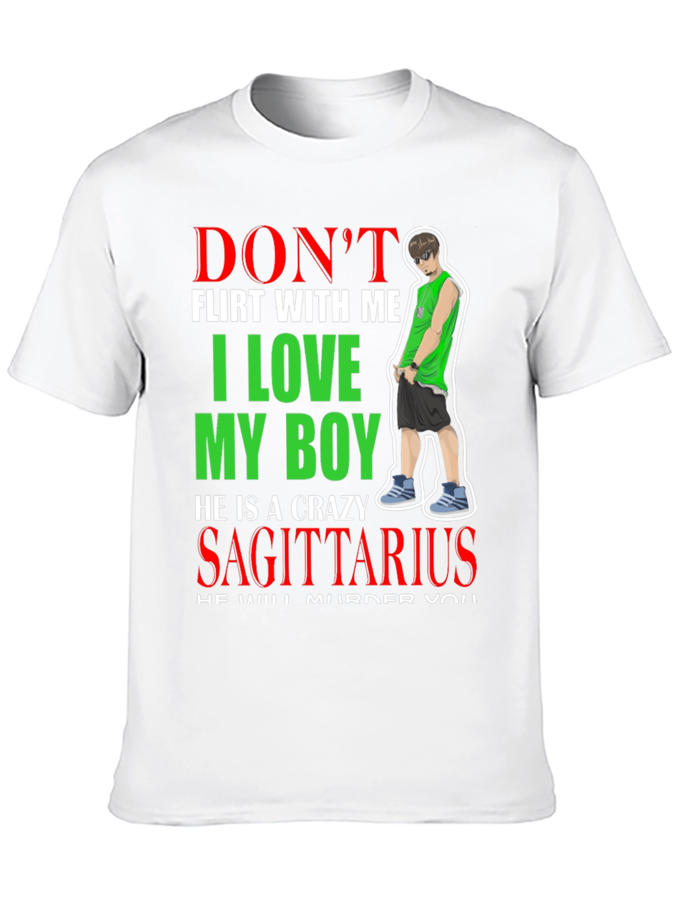 Dont Flirt With Me Sagittarius Boy T-Shirt