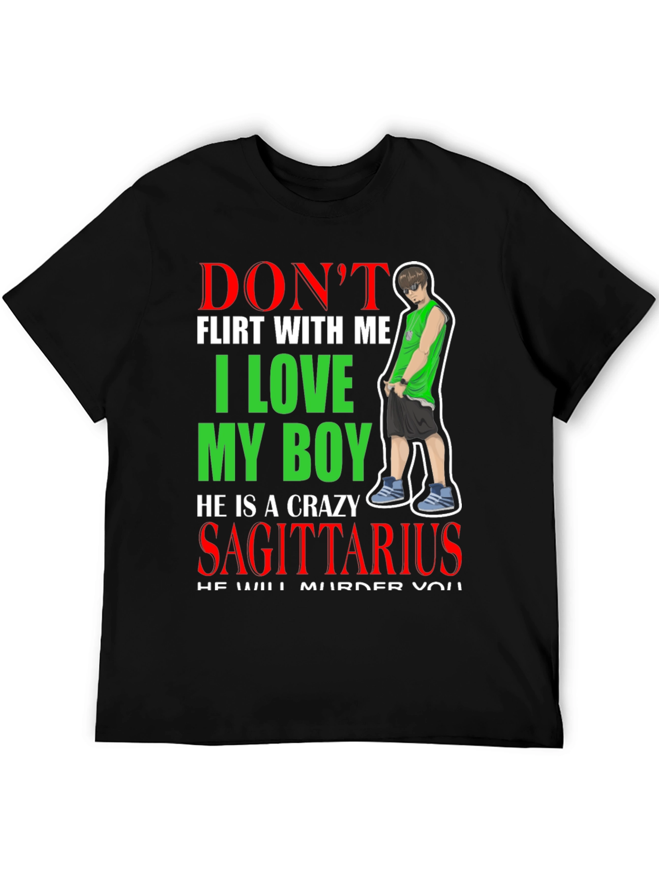 Dont Flirt With Me Sagittarius Boy T-Shirt