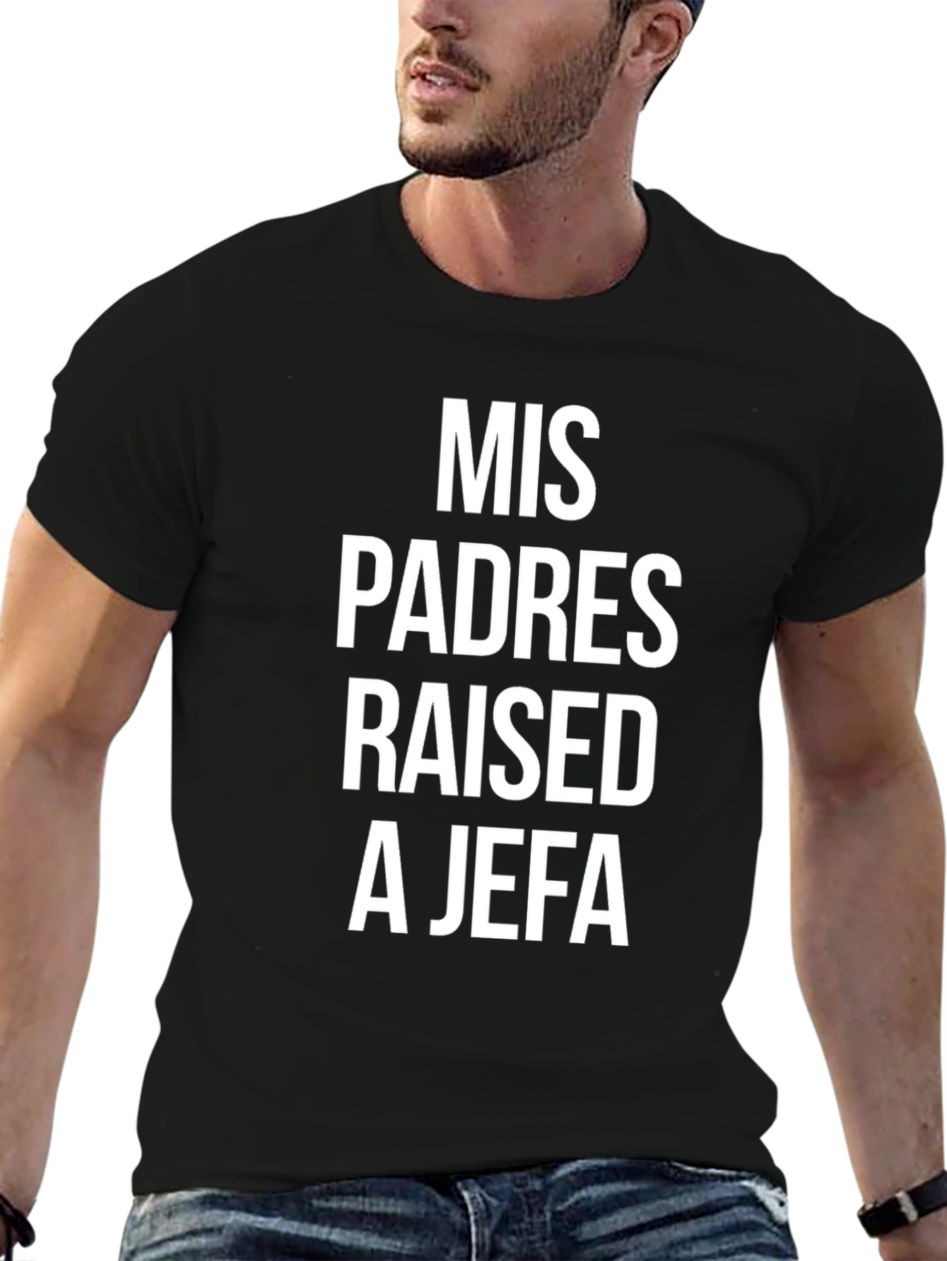 Mis Padres Raised A Jefa Graphic Tee