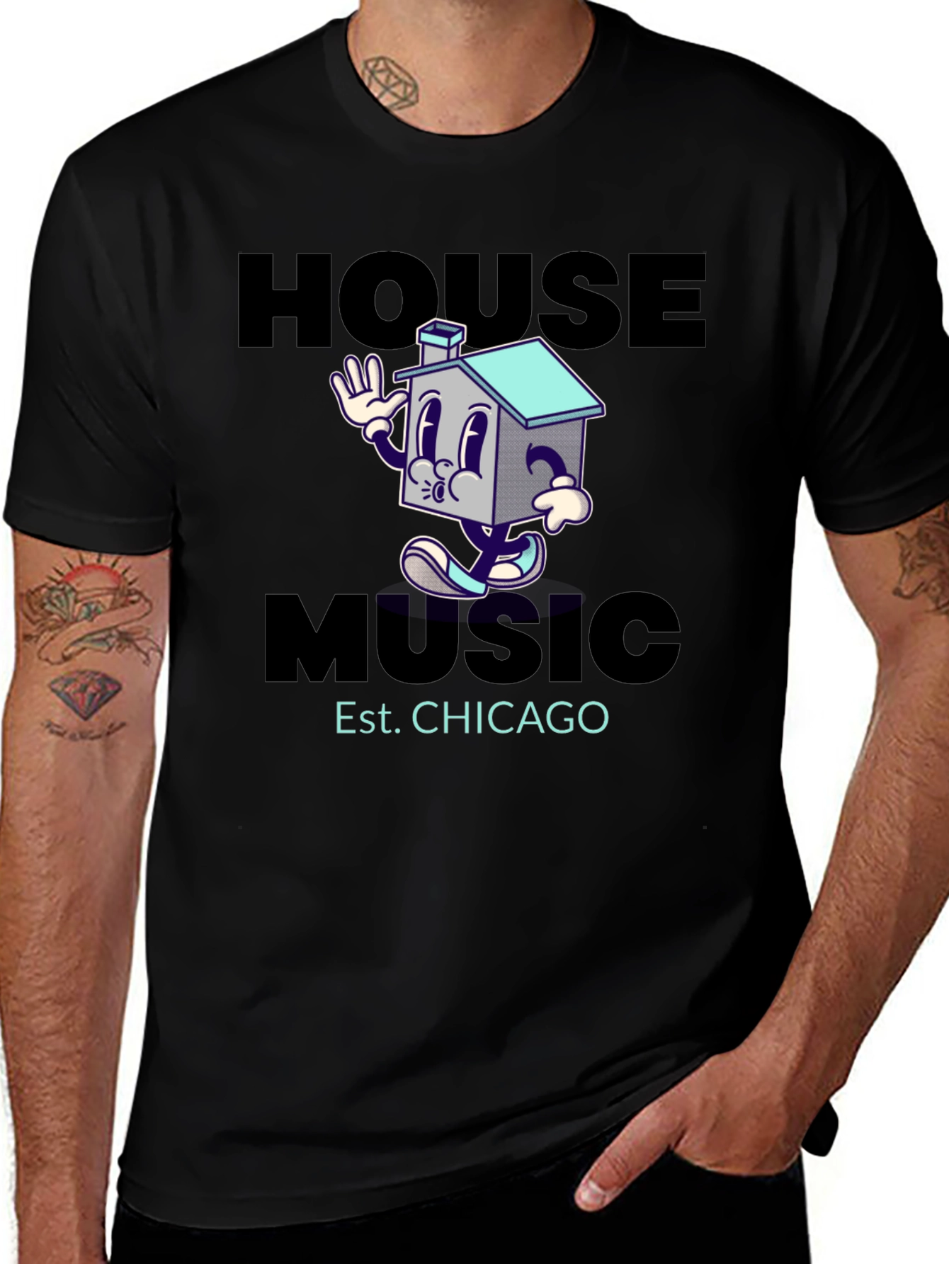 House Music Chicago Graphic T-Shirt