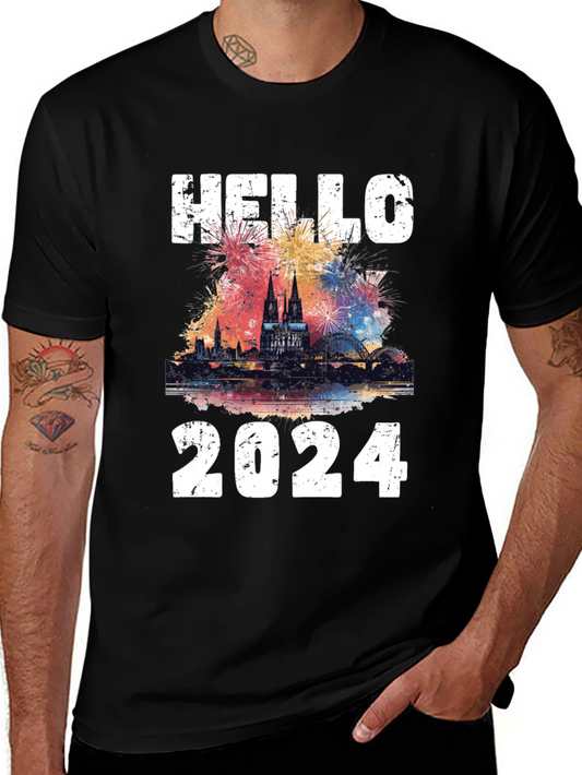 Hello 2024 New Year Celebration T-Shirt