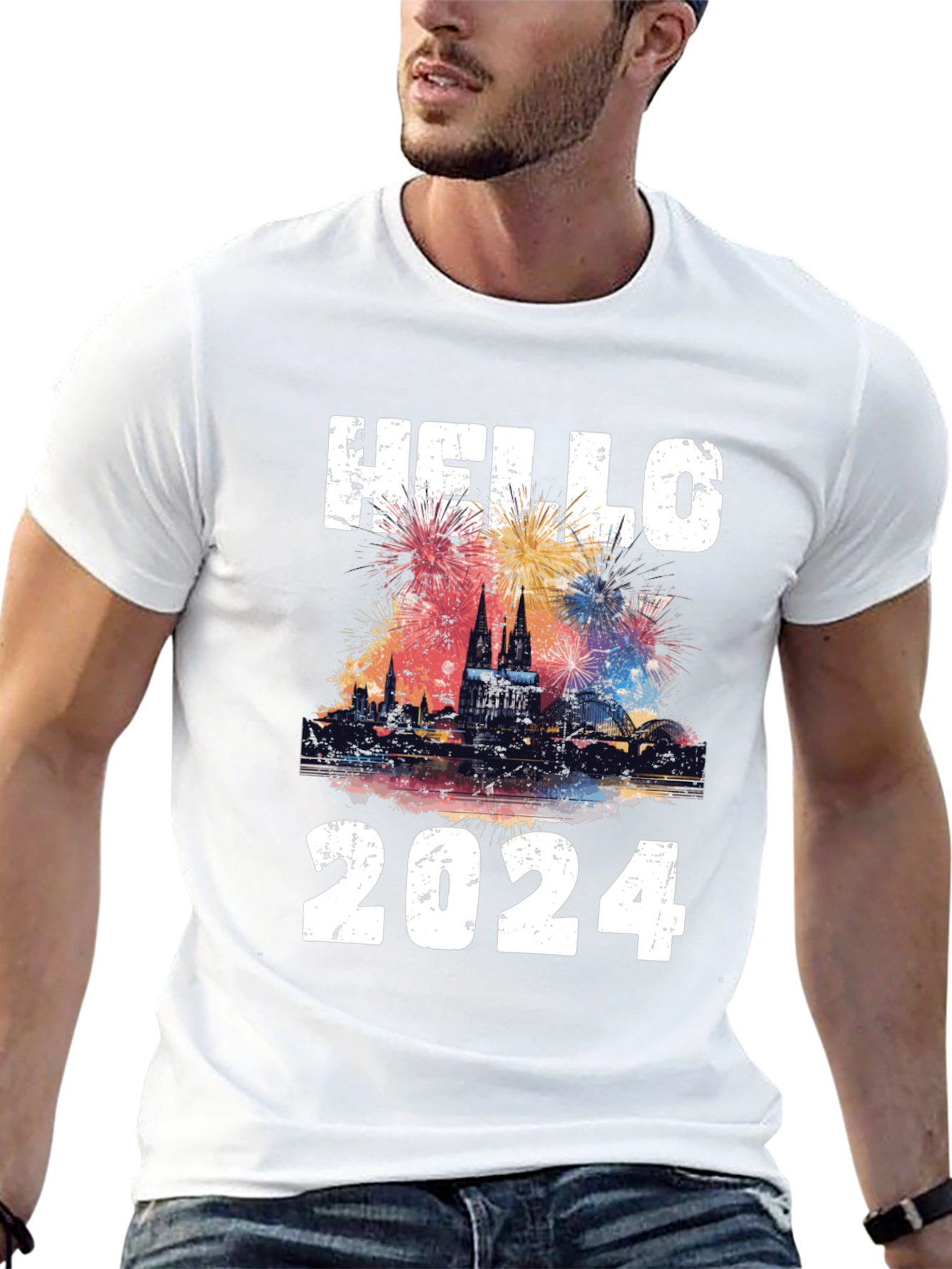 Hello 2024 New Year Celebration T-Shirt