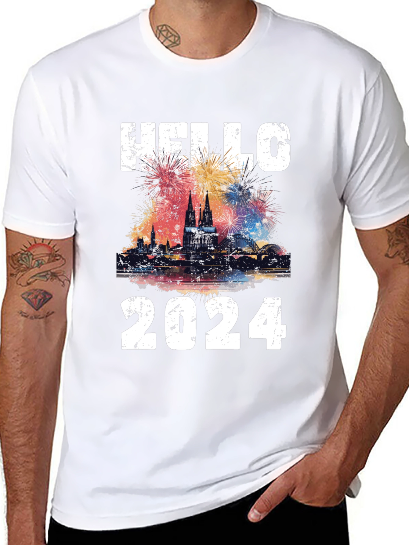 Hello 2024 New Year Celebration T-Shirt