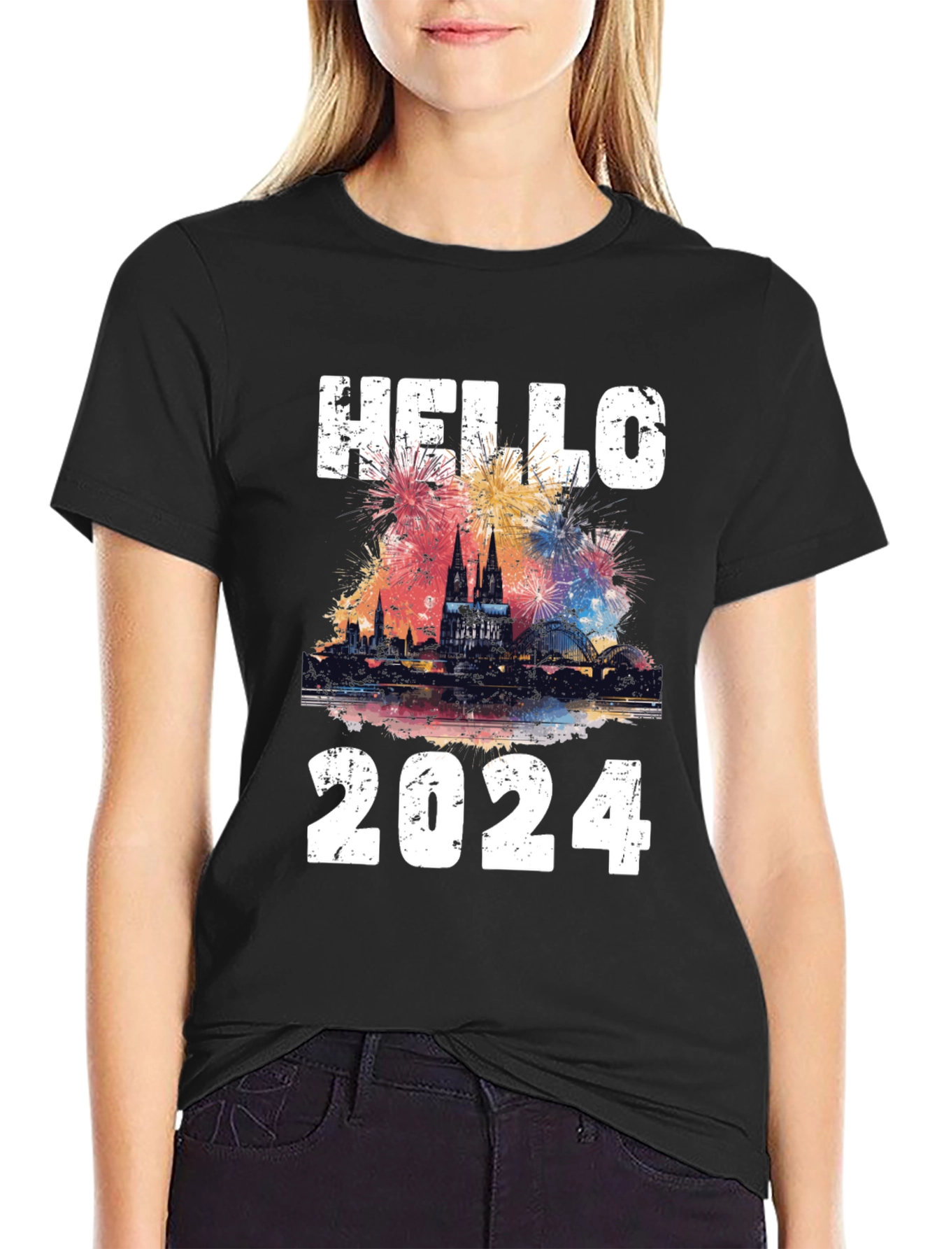 Hello 2024 New Year Celebration T-Shirt