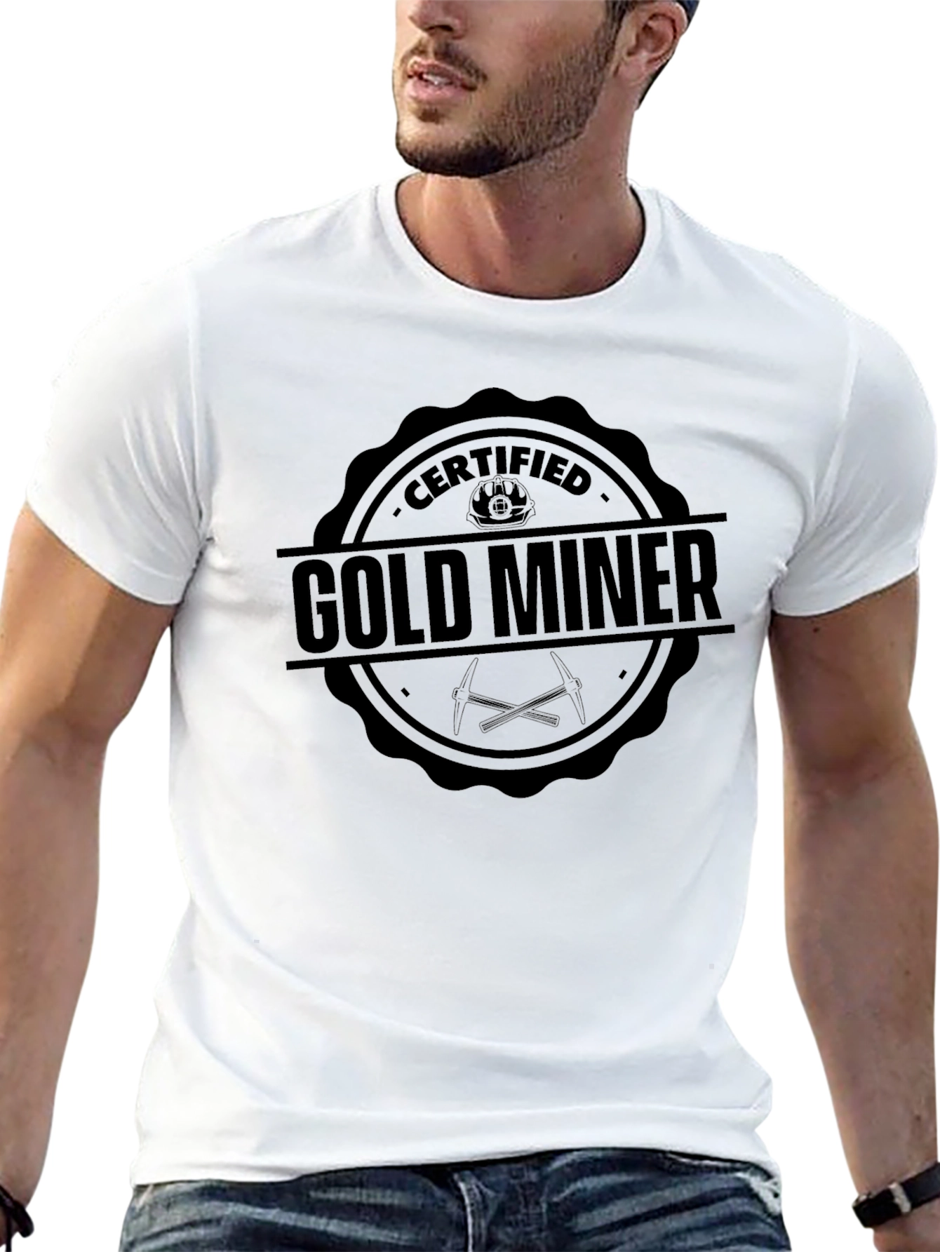 Certified Gold Miner Black T-Shirt