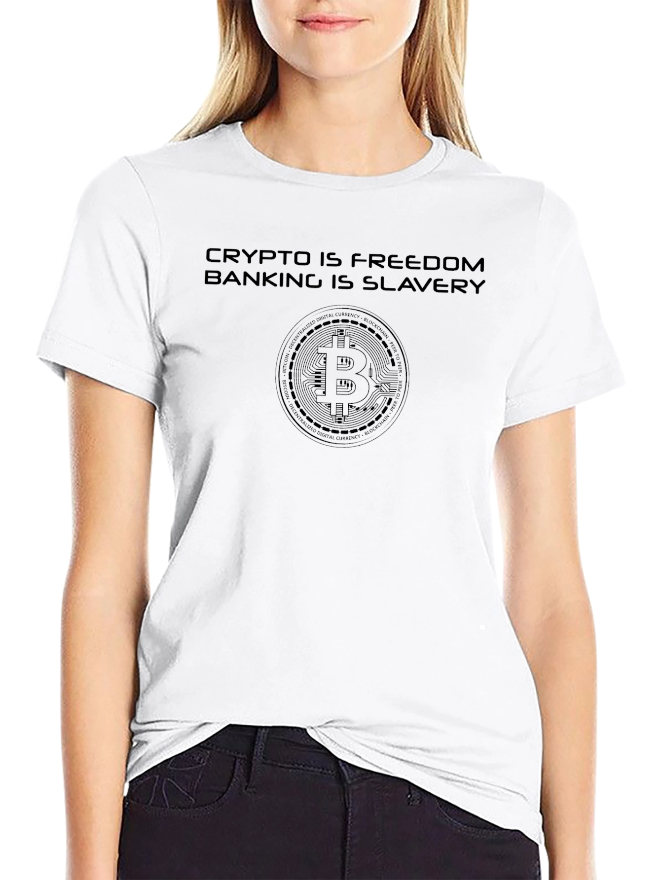 Crypto is Freedom Mens T-Shirt