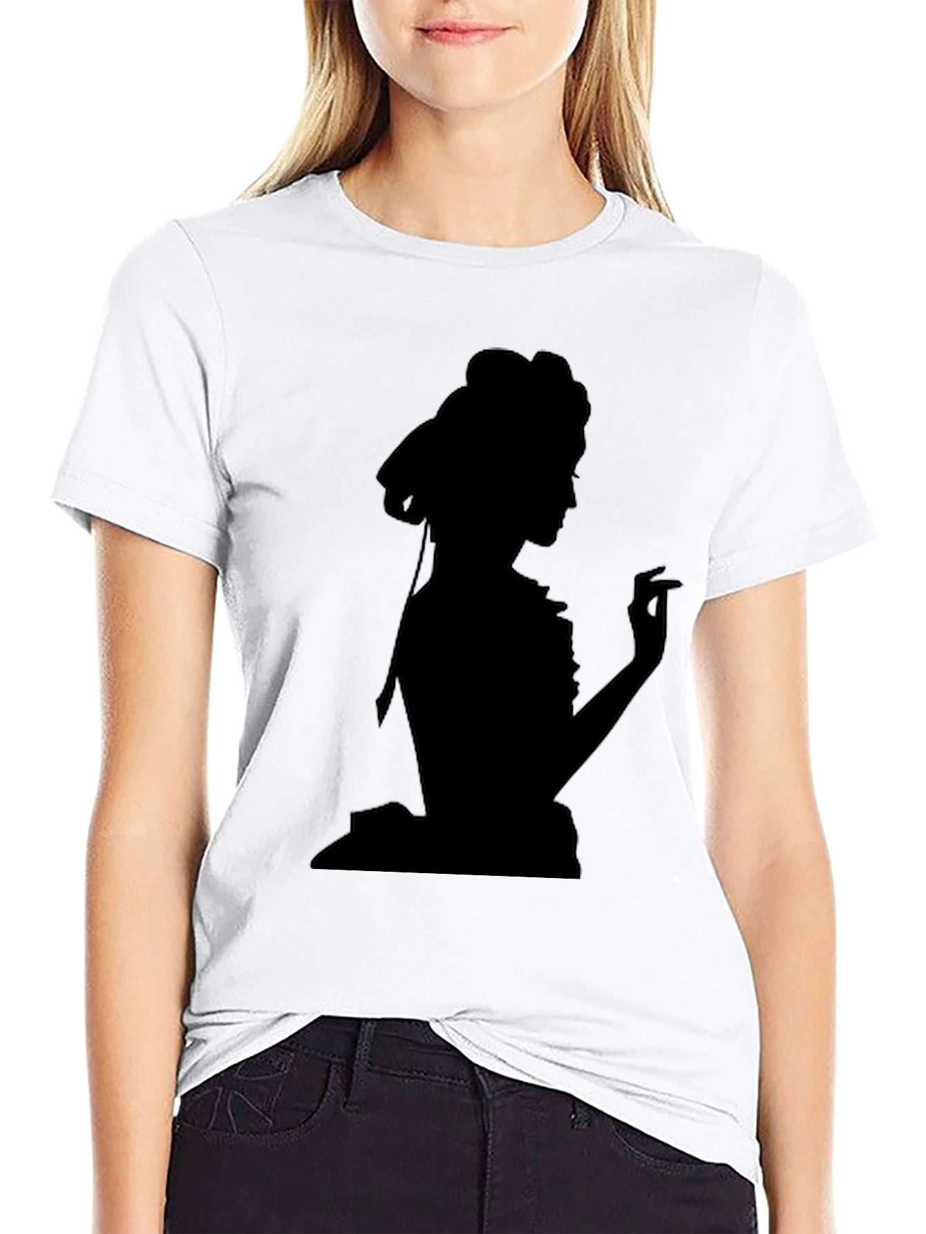 Silhouette Lady Black T-Shirt