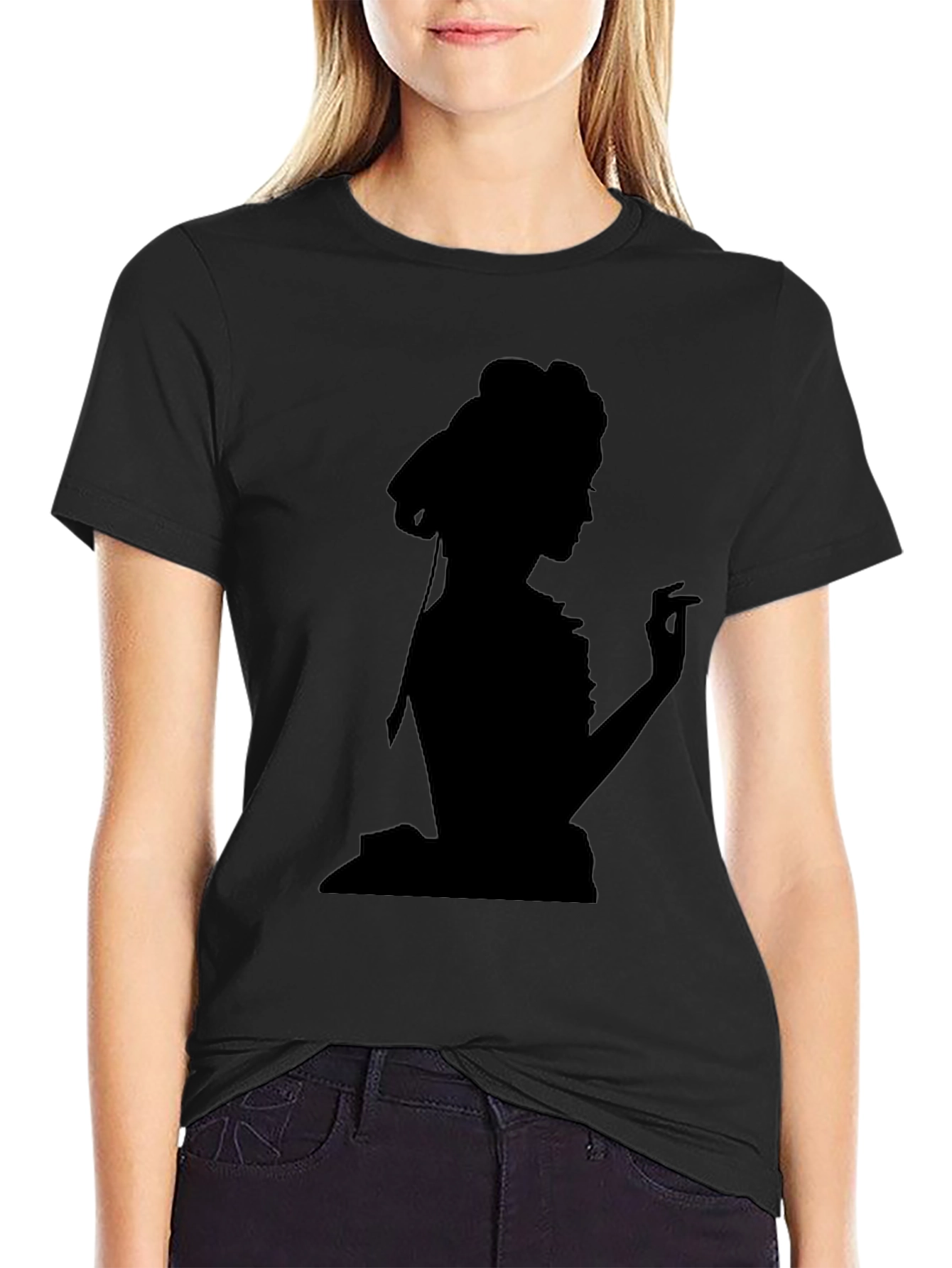 Silhouette Lady Black T-Shirt