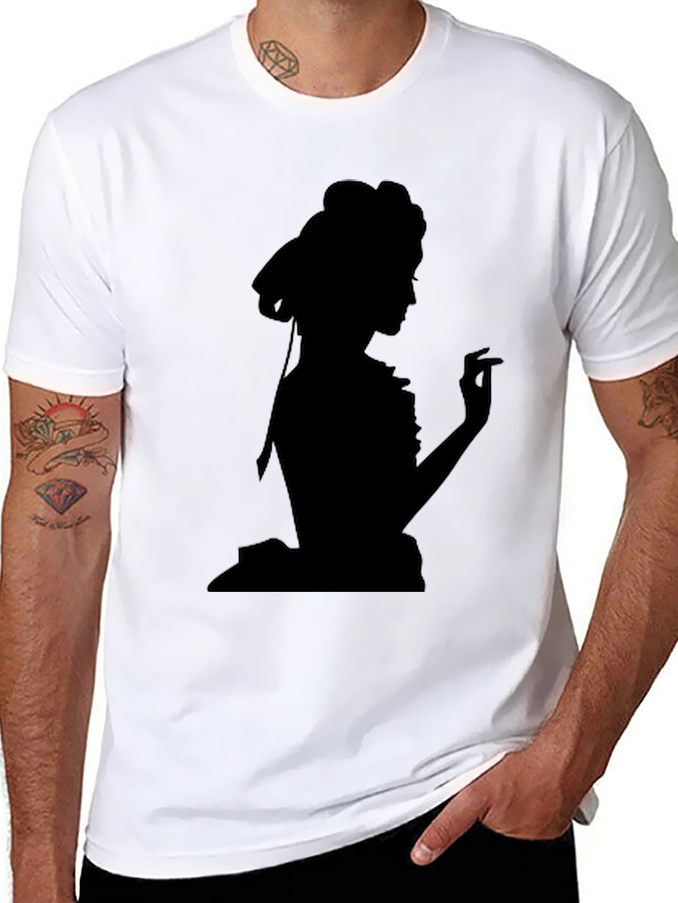 Silhouette Lady Black T-Shirt