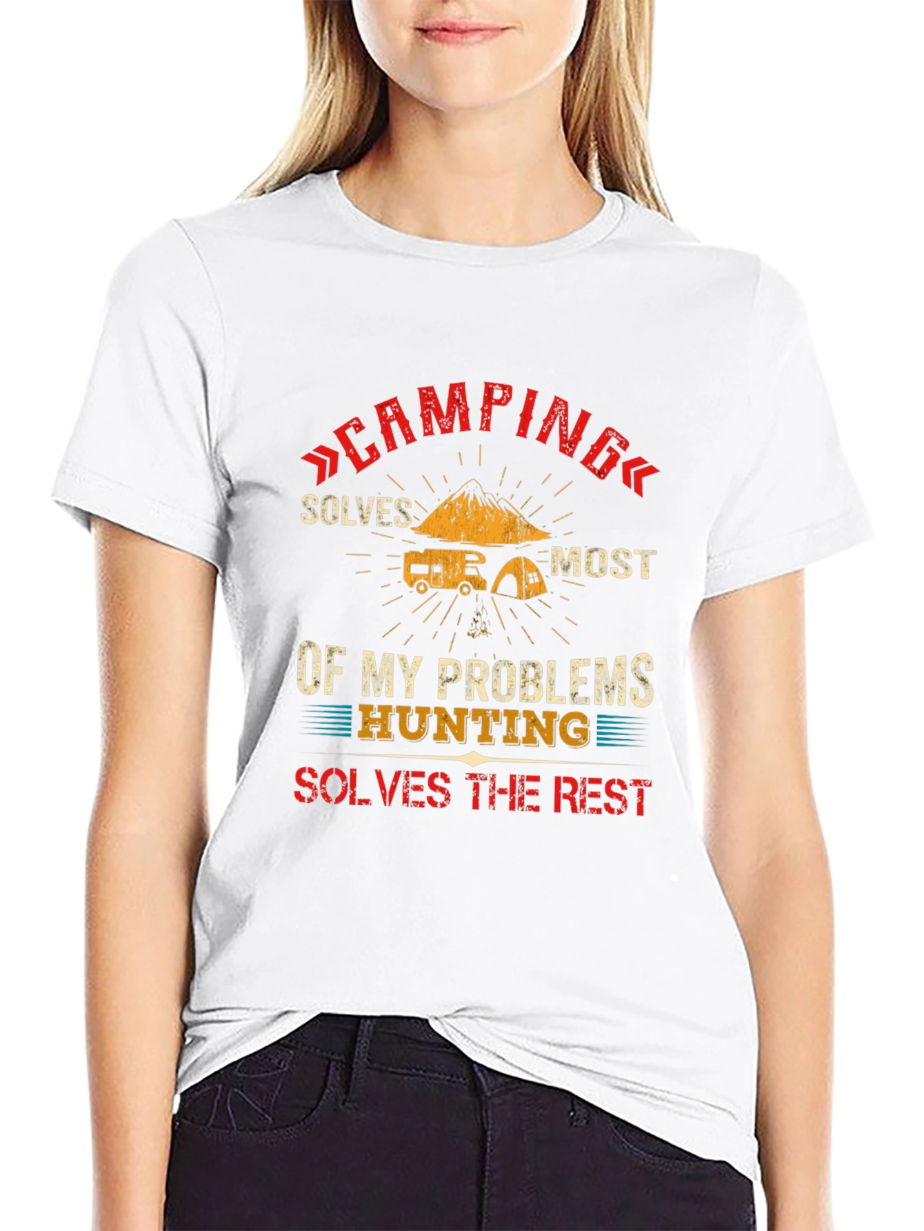 Camping & Hunting Solve Problems T-Shirt