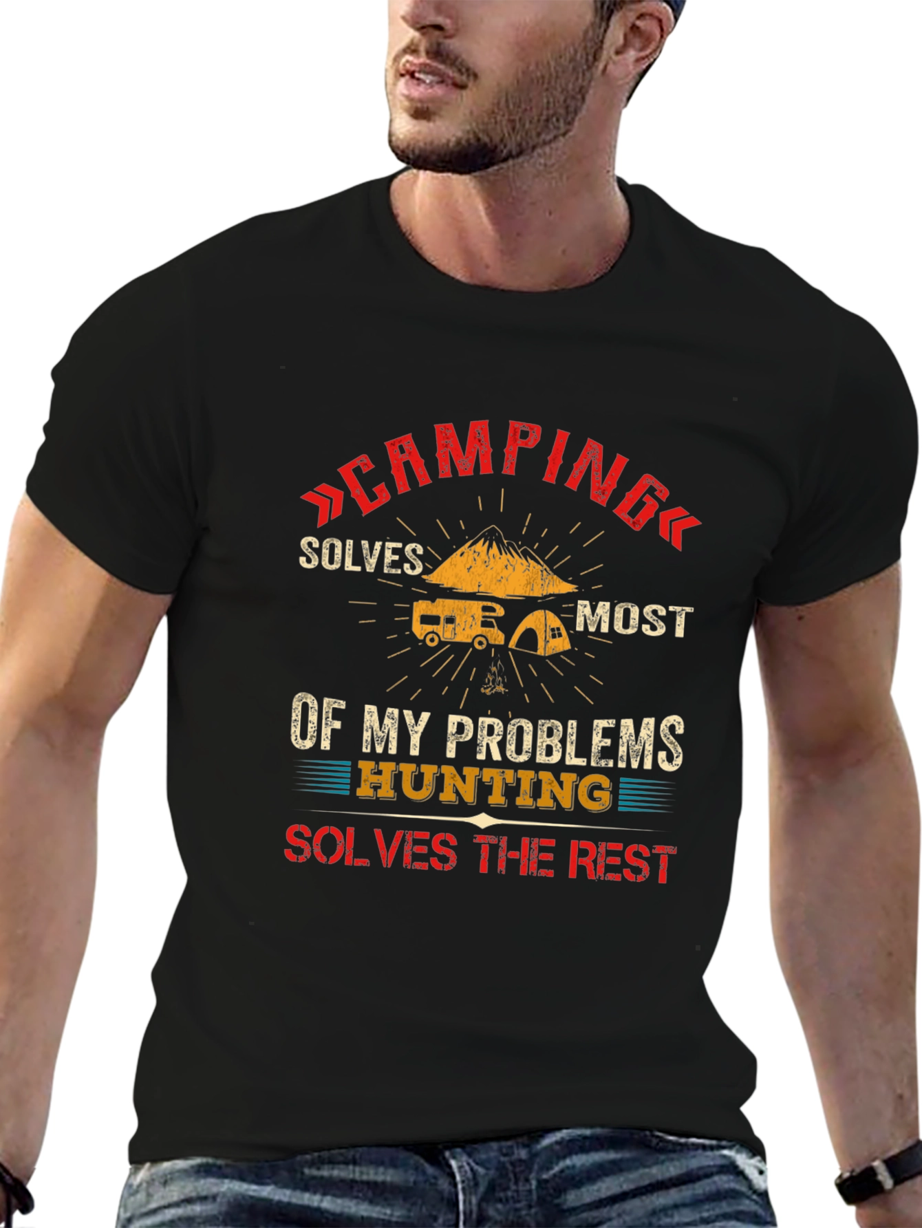 Camping & Hunting Solve Problems T-Shirt