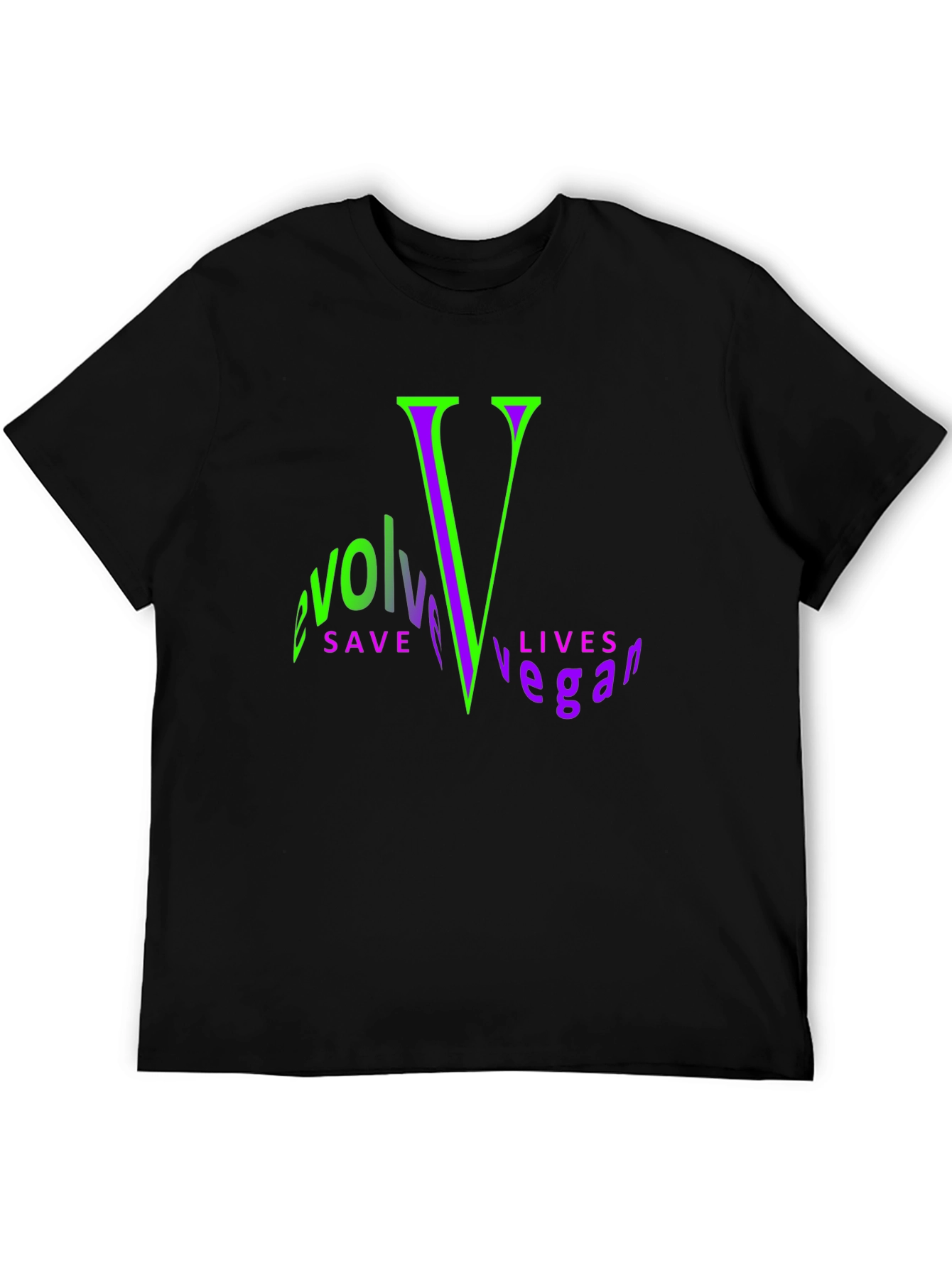 Evolve Vegan Graphic Tee - Save Lives