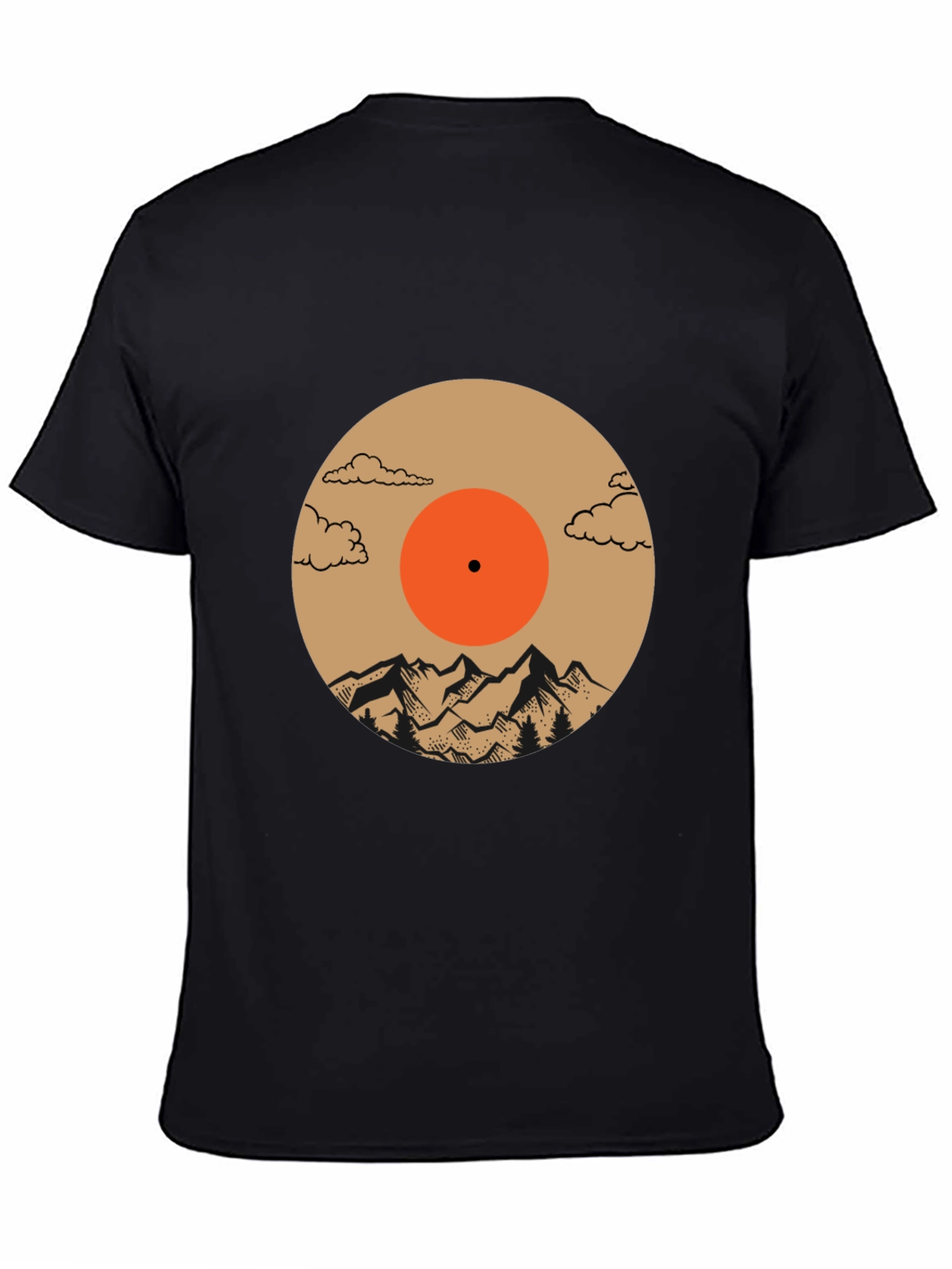 Mountain Vinyl Record Graphic Tee