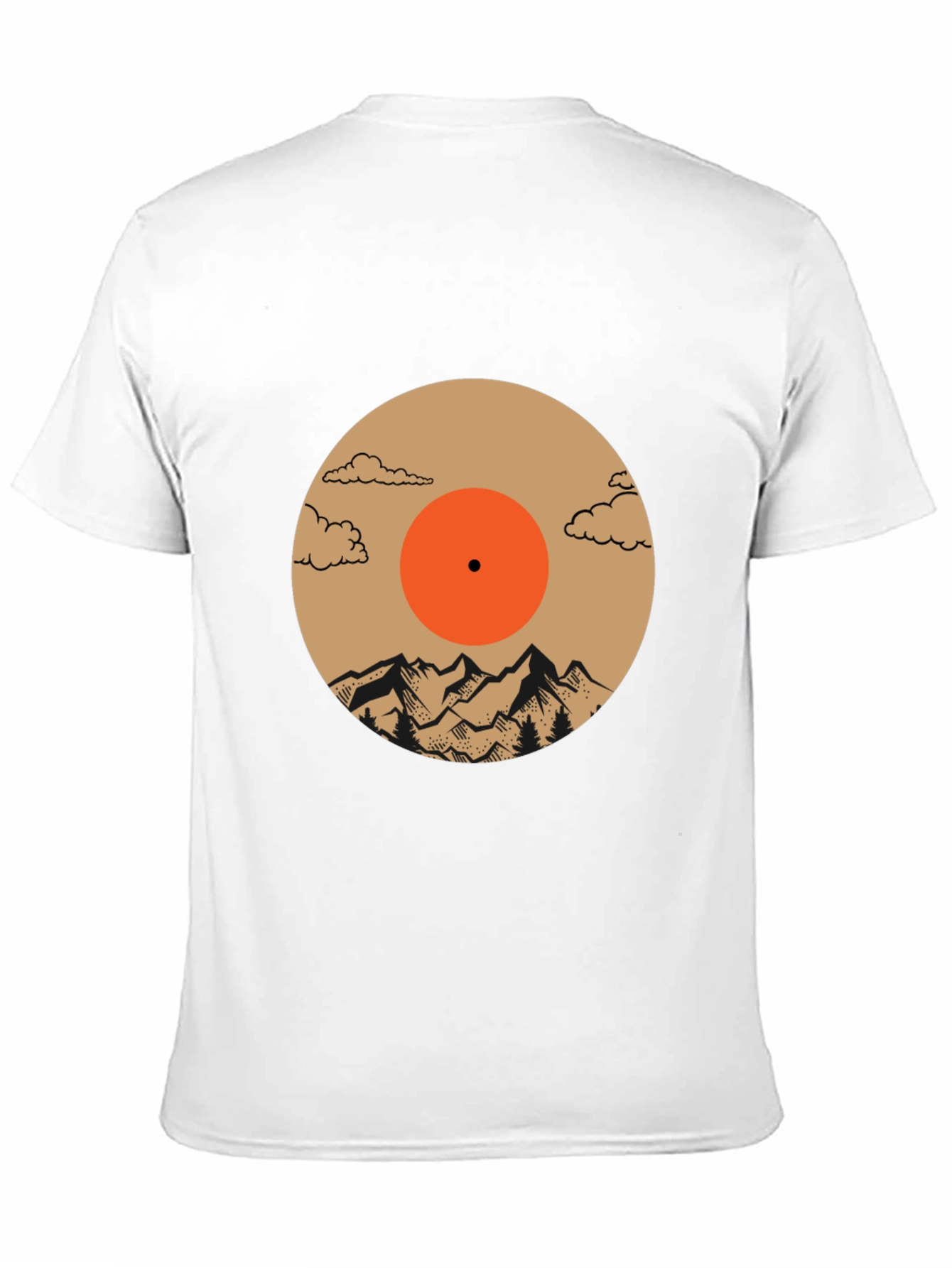 Mountain Vinyl Record Graphic Tee