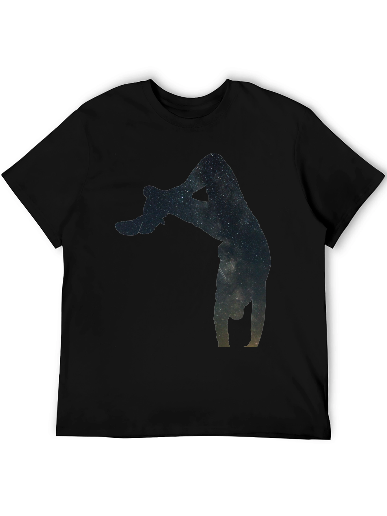 Galaxy Handstand Black T-Shirt