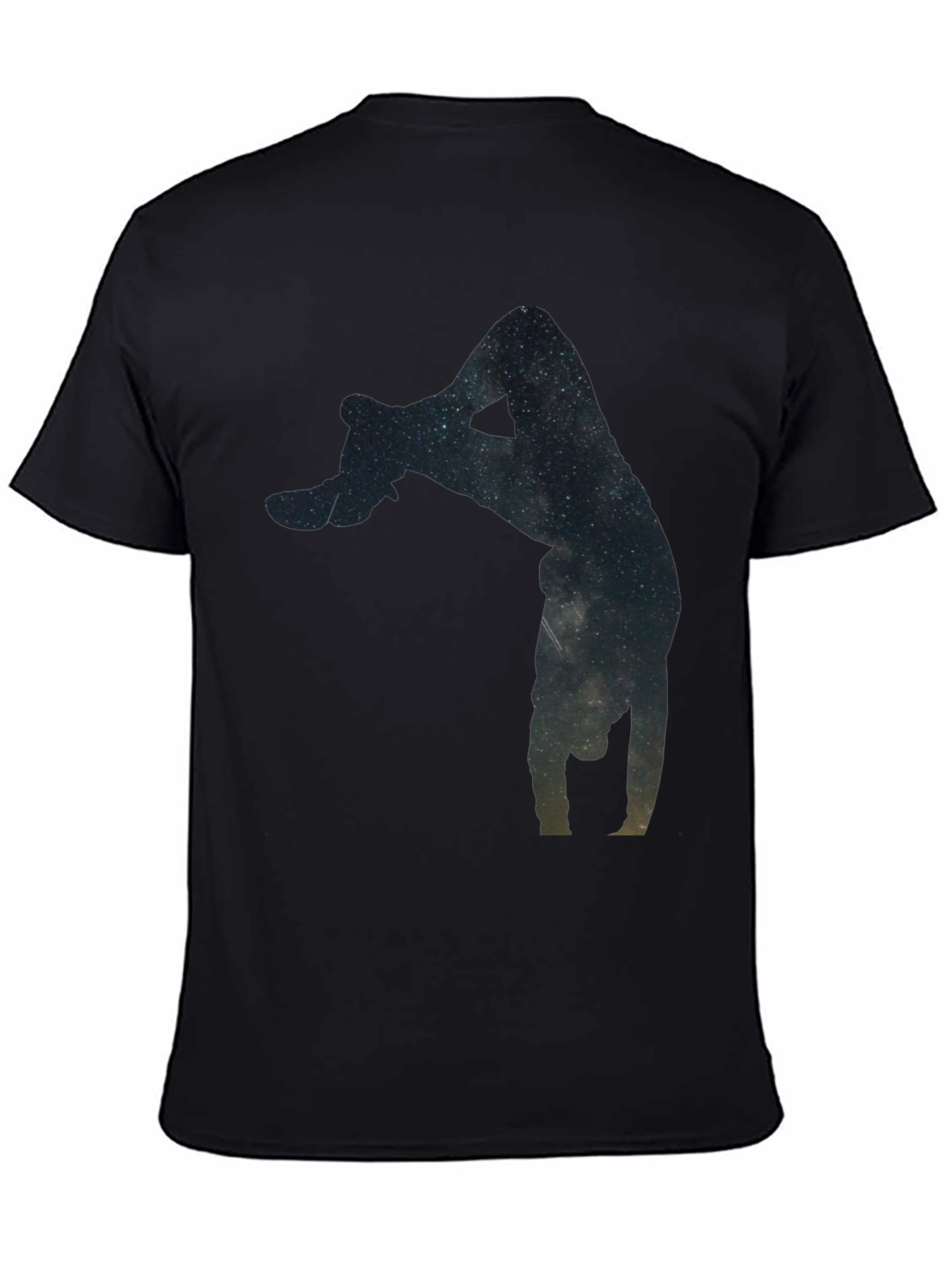 Galaxy Handstand Black T-Shirt