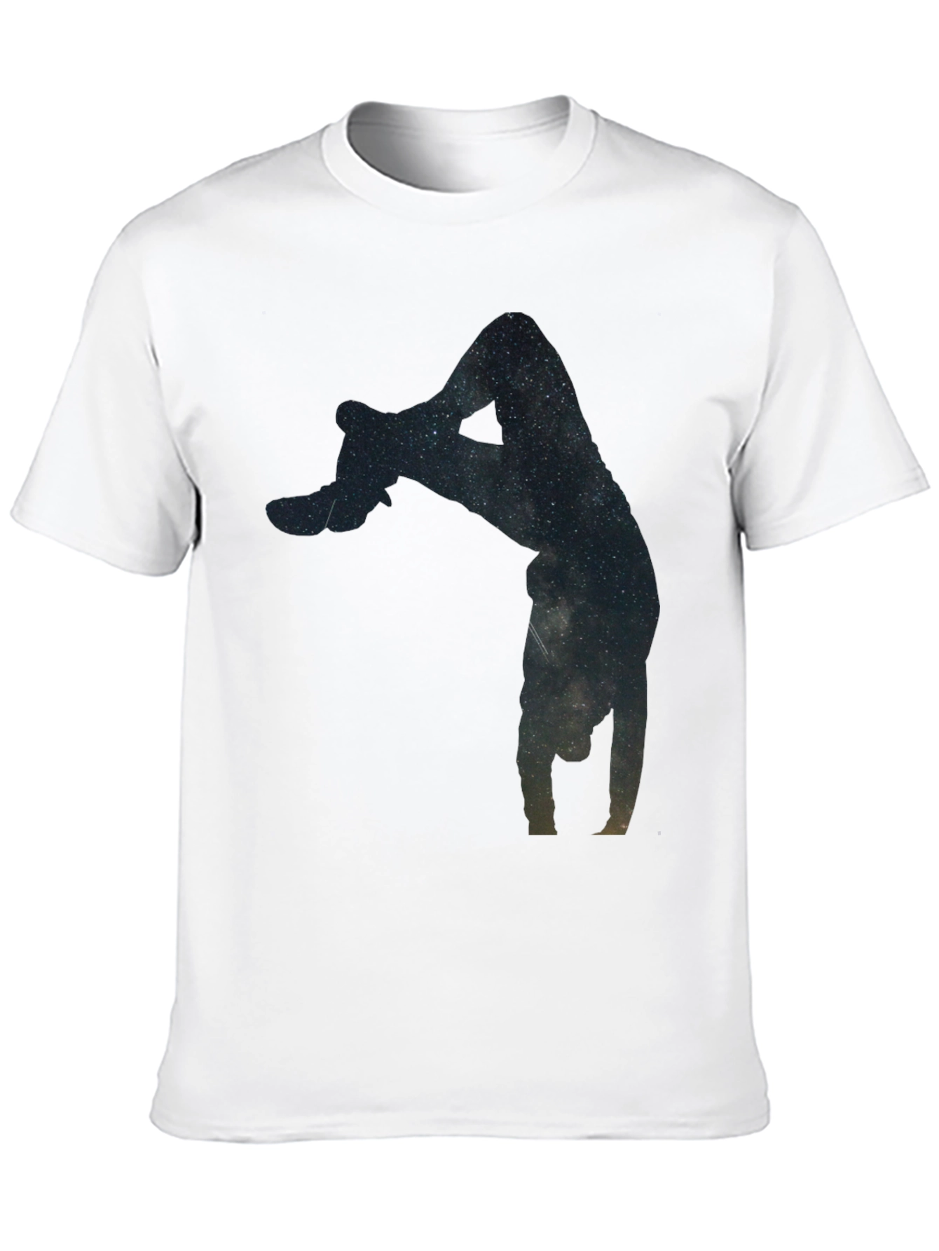 Galaxy Handstand Black T-Shirt