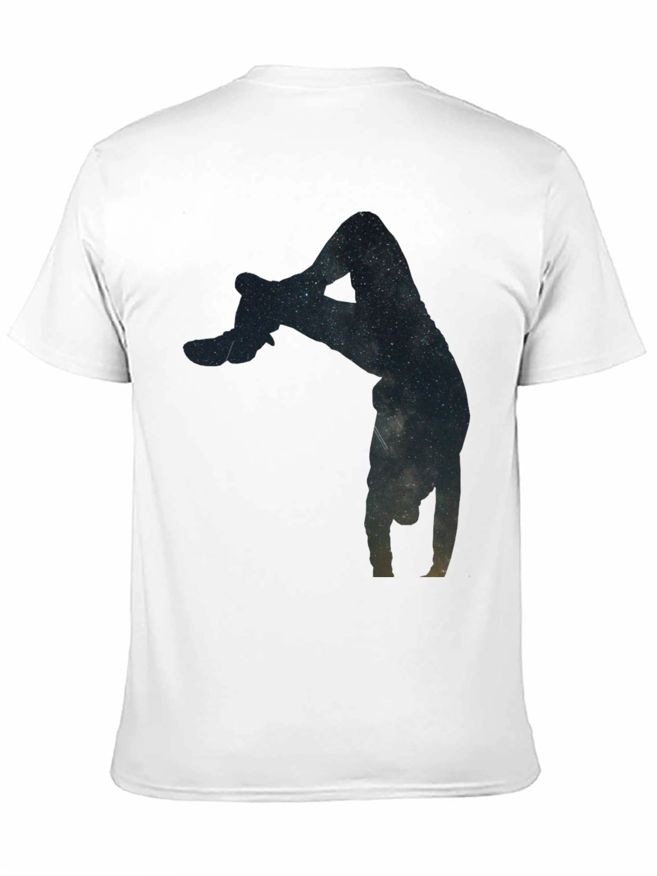 Galaxy Handstand Black T-Shirt