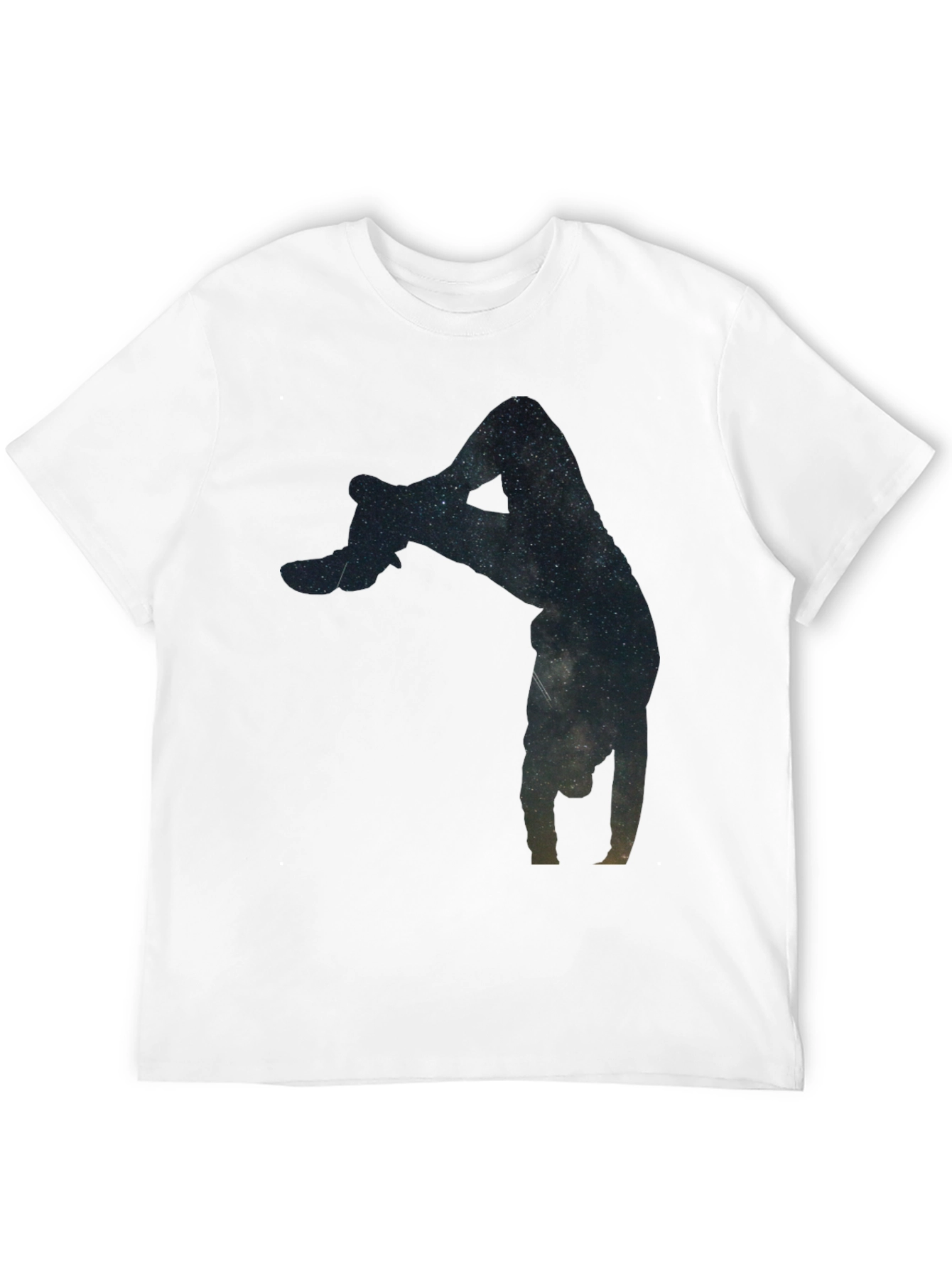 Galaxy Handstand Black T-Shirt