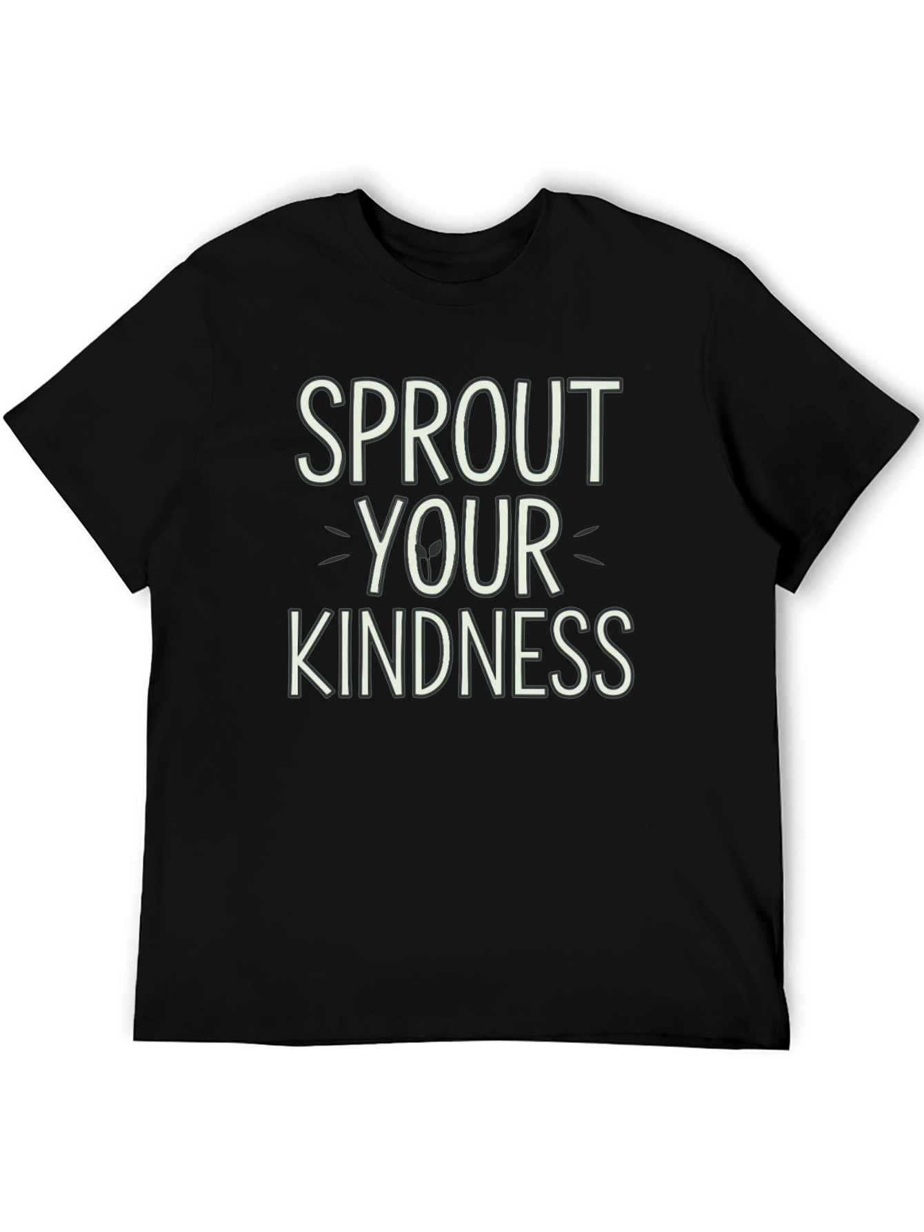 Sprout Your Kindness Black Graphic Tee