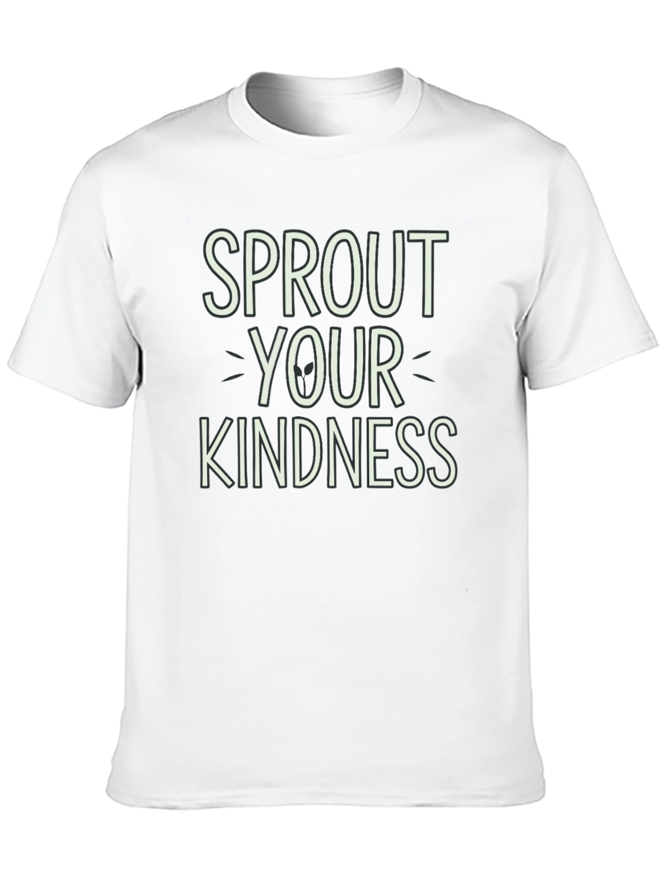 Sprout Your Kindness Black Graphic Tee
