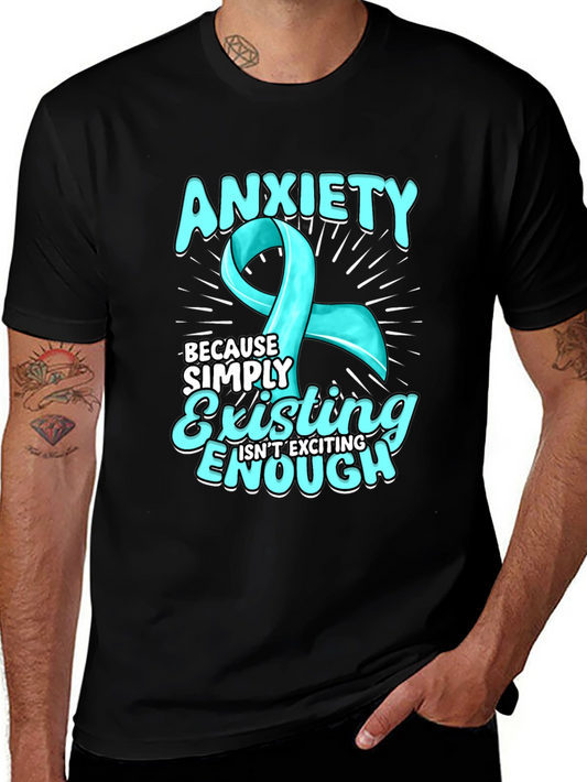 Anxiety Ribbon T-Shirt - Mental Health Awareness