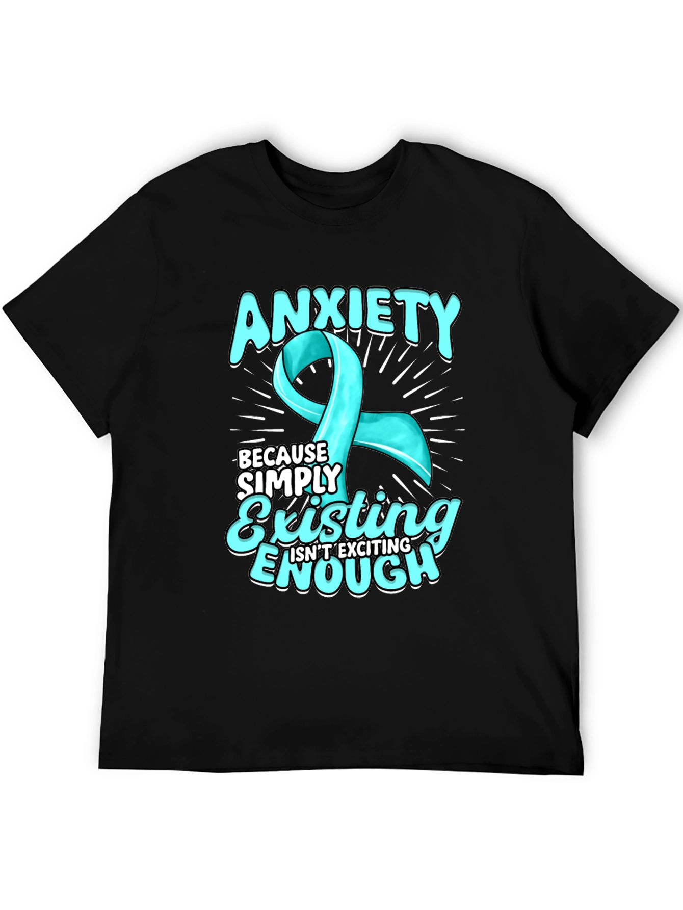 Anxiety Ribbon T-Shirt - Mental Health Awareness