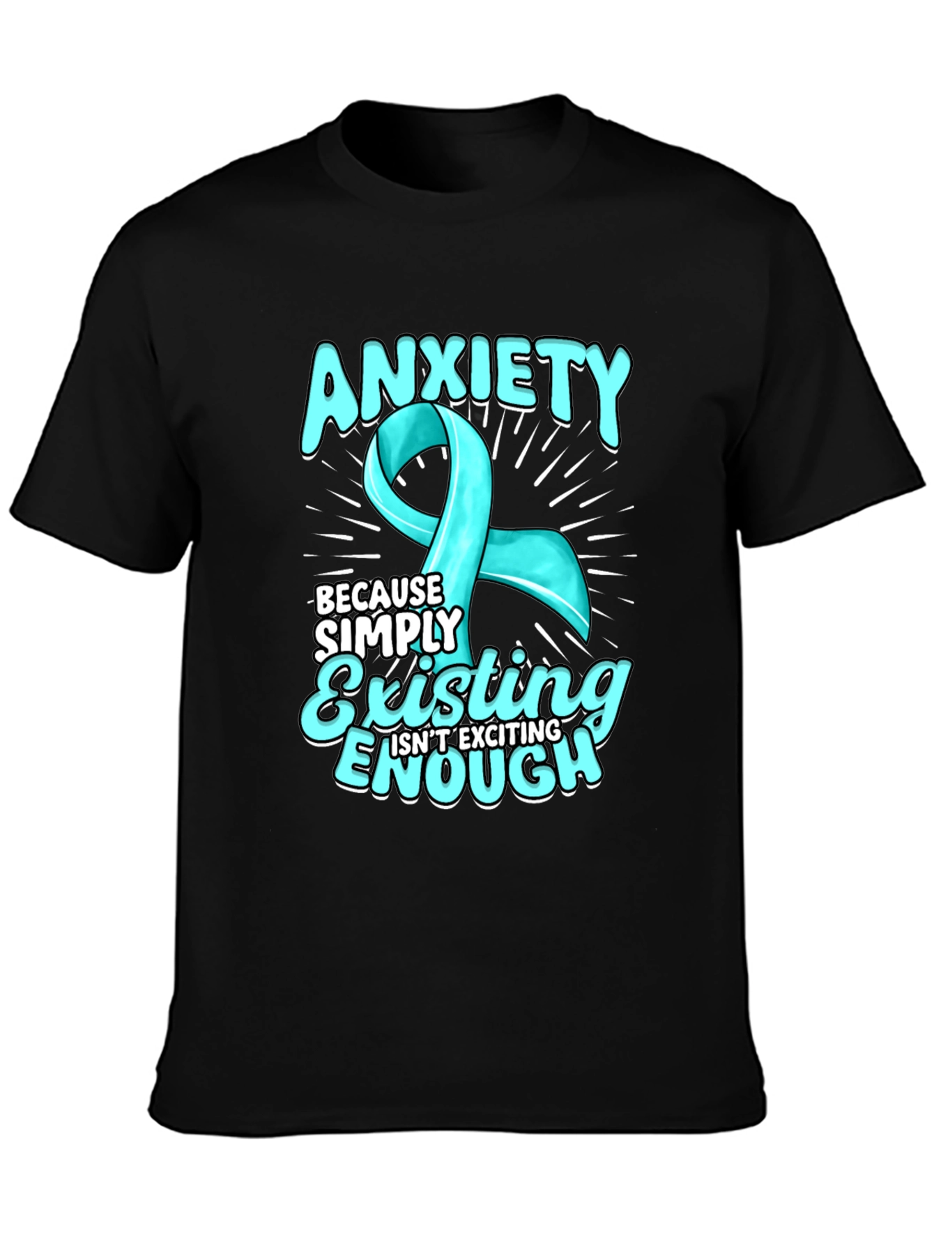 Anxiety Ribbon T-Shirt - Mental Health Awareness
