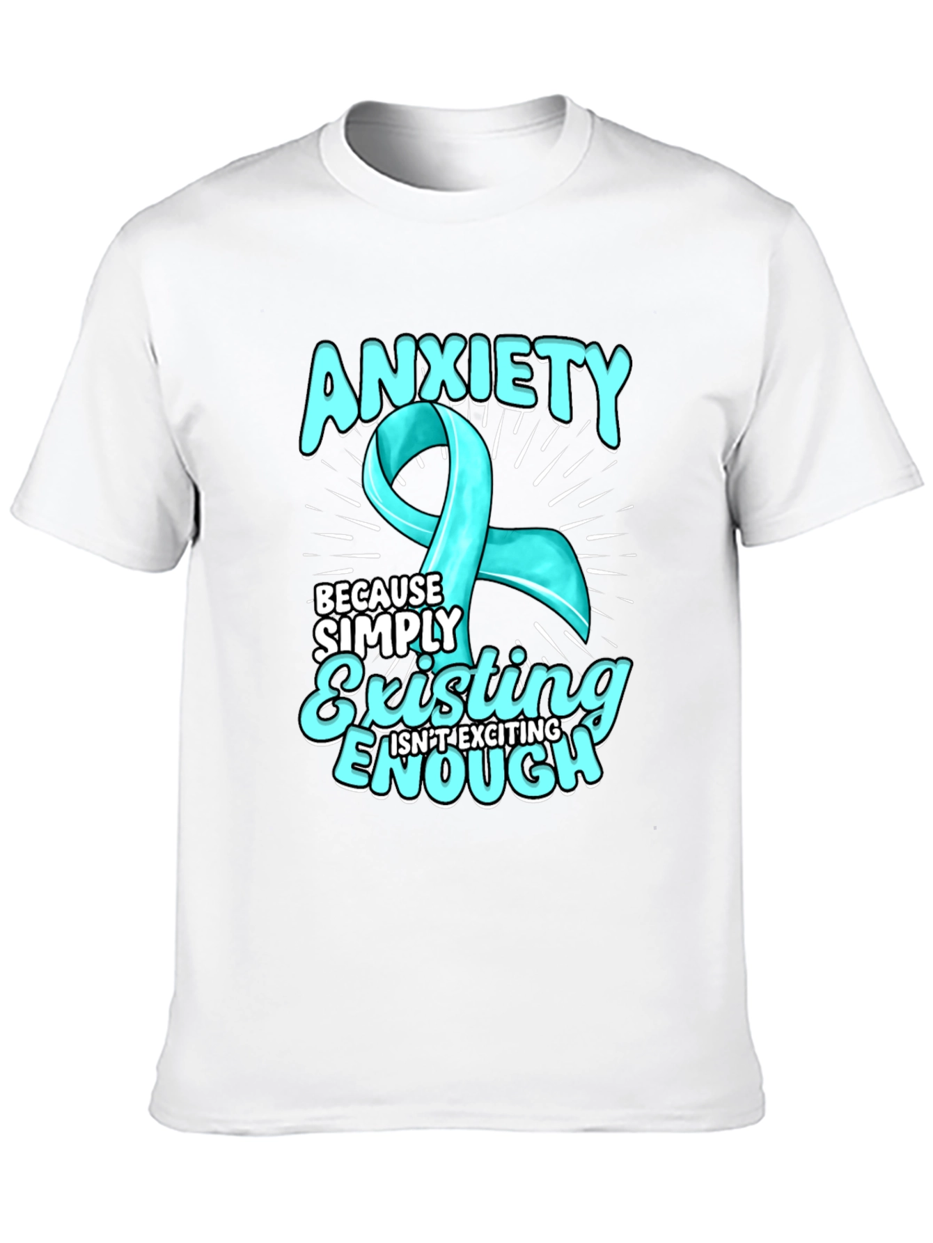 Anxiety Ribbon T-Shirt - Mental Health Awareness