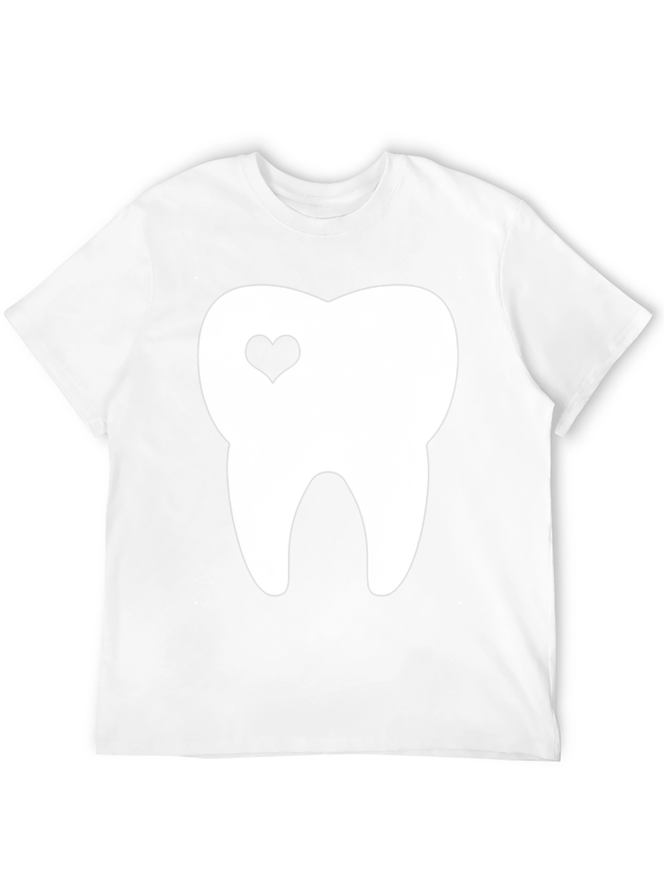 Tooth With Heart Graphic Tee - Black