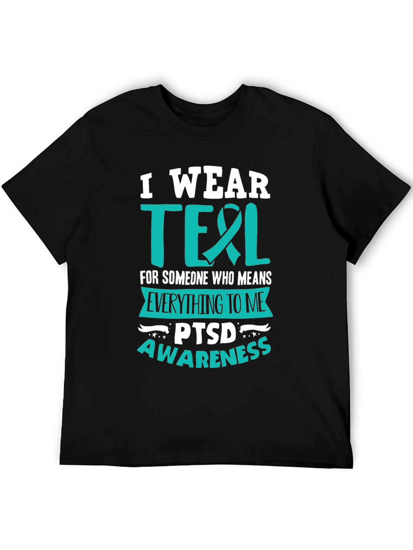 PTSD Awareness Teal Ribbon T-Shirt