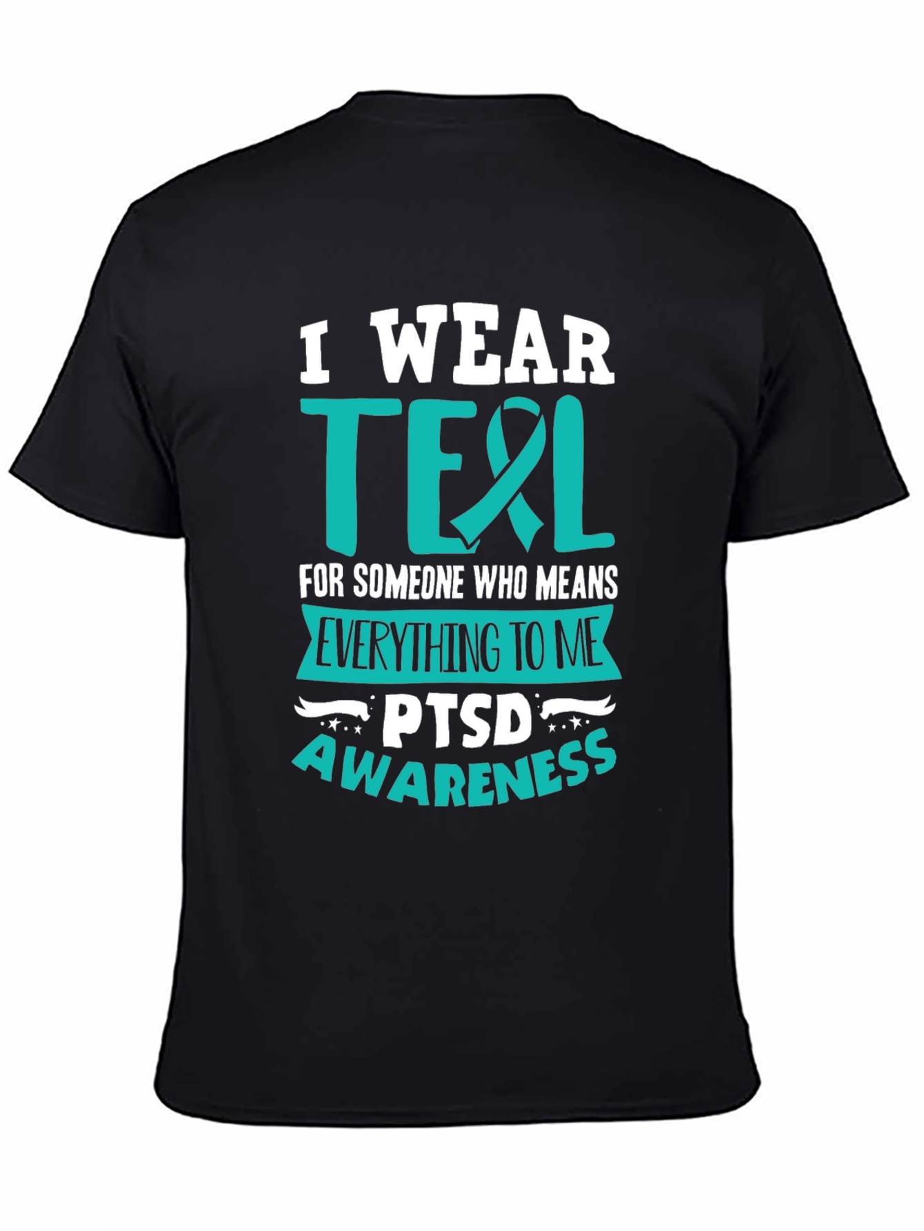 PTSD Awareness Teal Ribbon T-Shirt