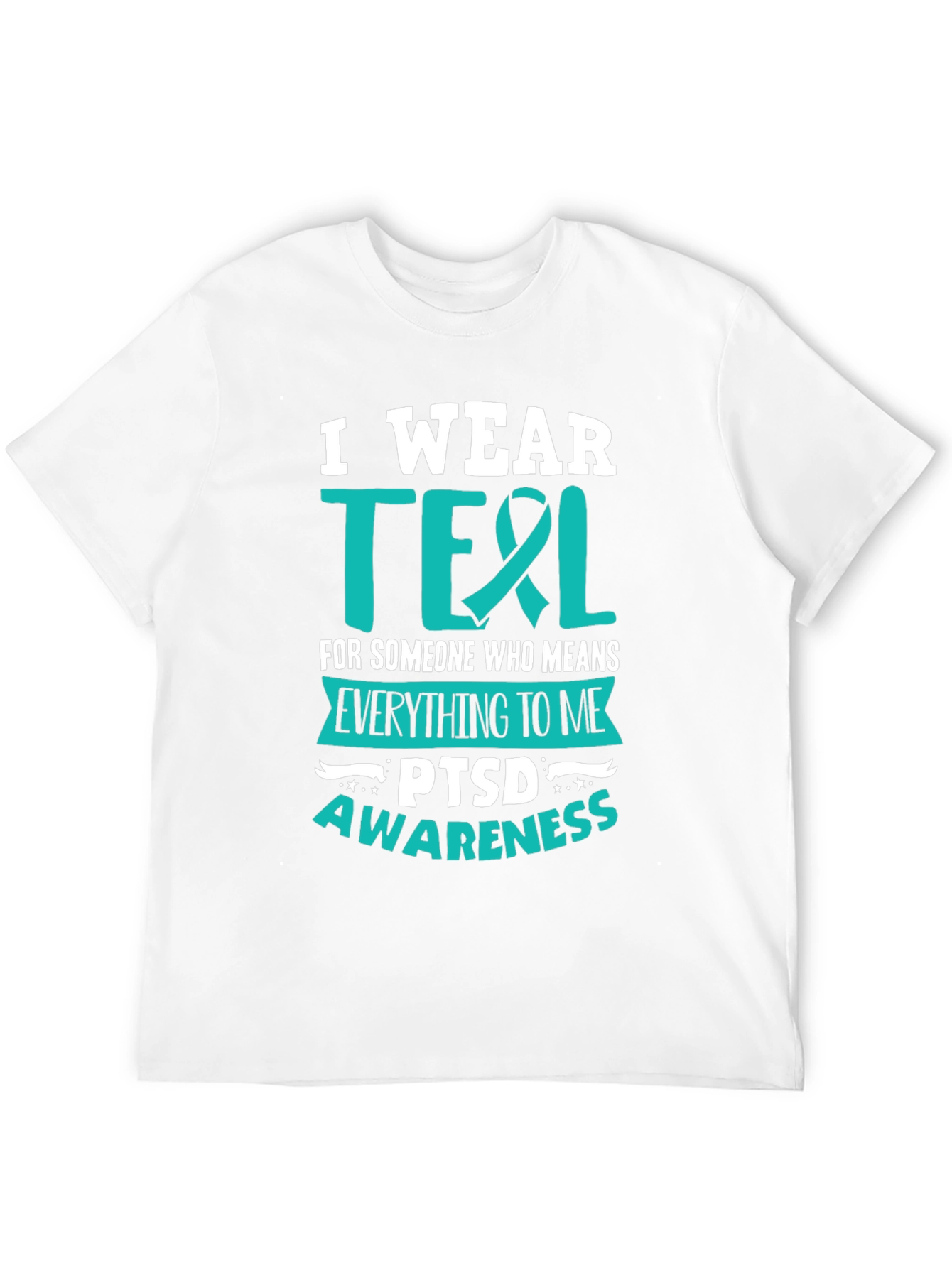 PTSD Awareness Teal Ribbon T-Shirt