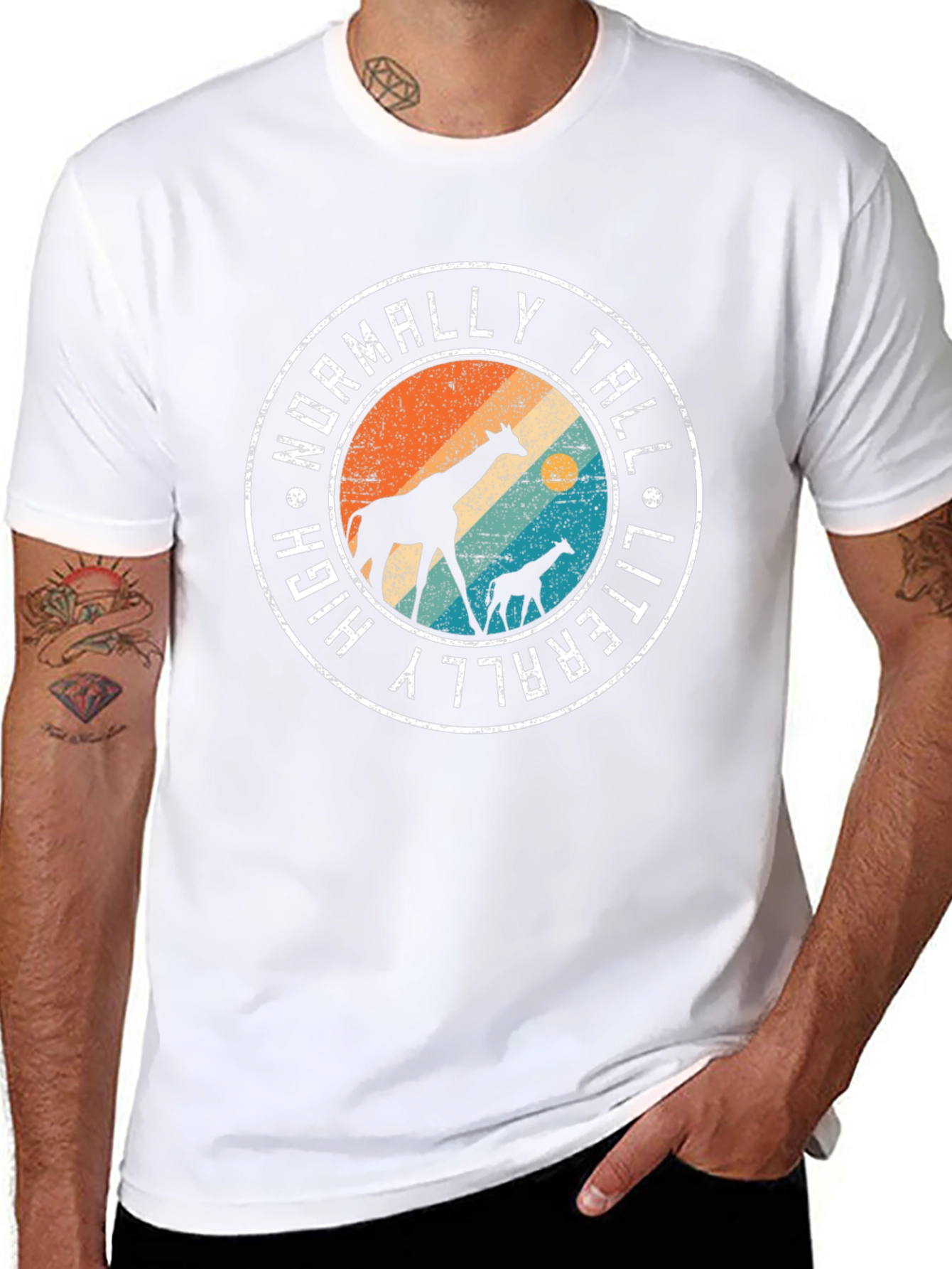 Literally Tall Giraffe Graphic Tee