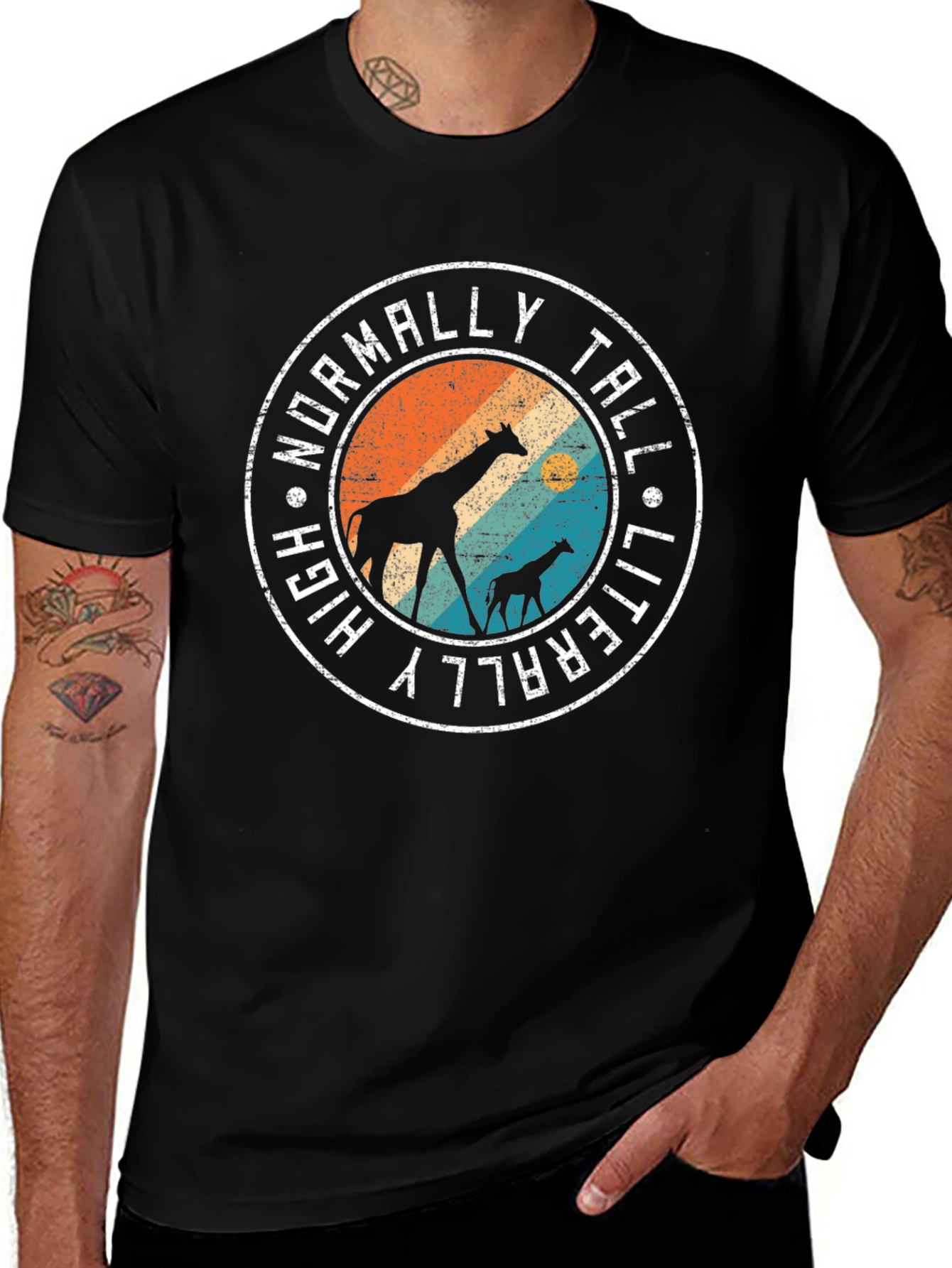 Literally Tall Giraffe Graphic Tee