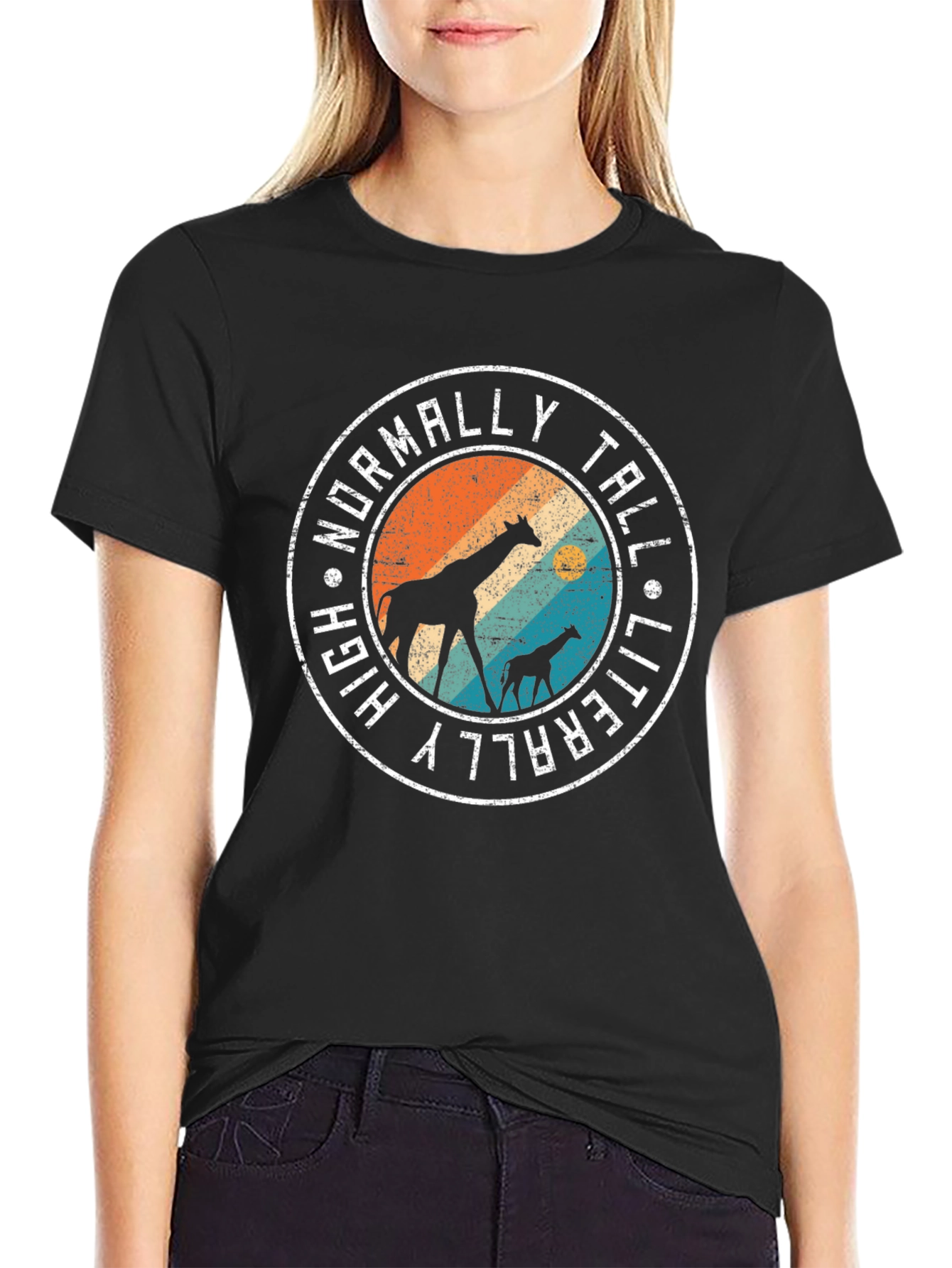 Literally Tall Giraffe Graphic Tee