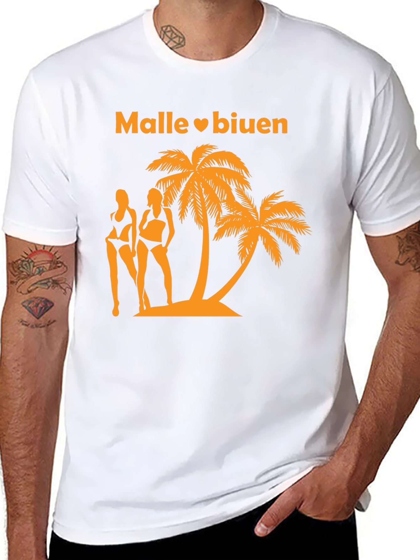 Malle Biuen Palm Tree Graphic Tee