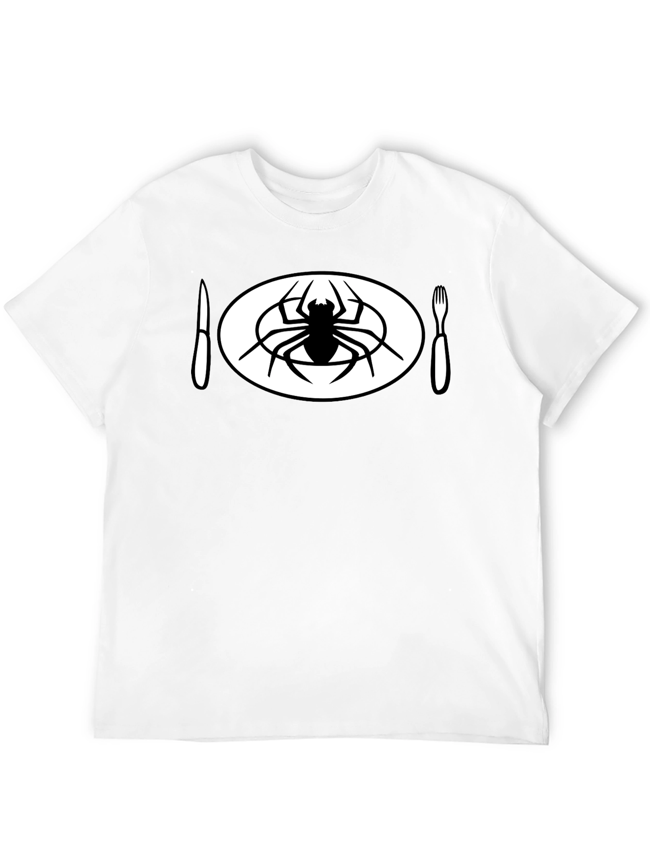 Spider Meal Black T-Shirt - Unique Graphic Tee
