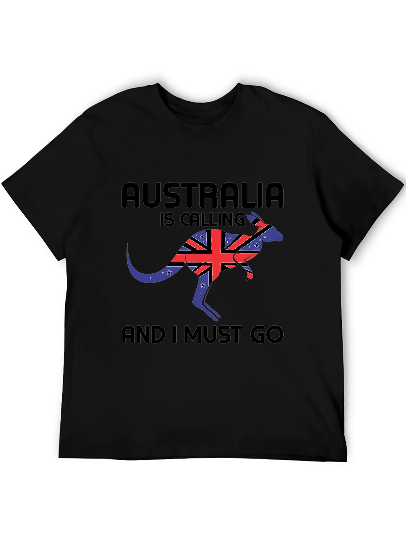 Australia Calling Black T-Shirt